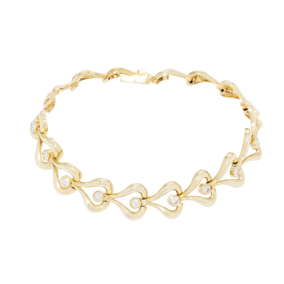 Armband mit Brillanten von zus. ca. 1 ct