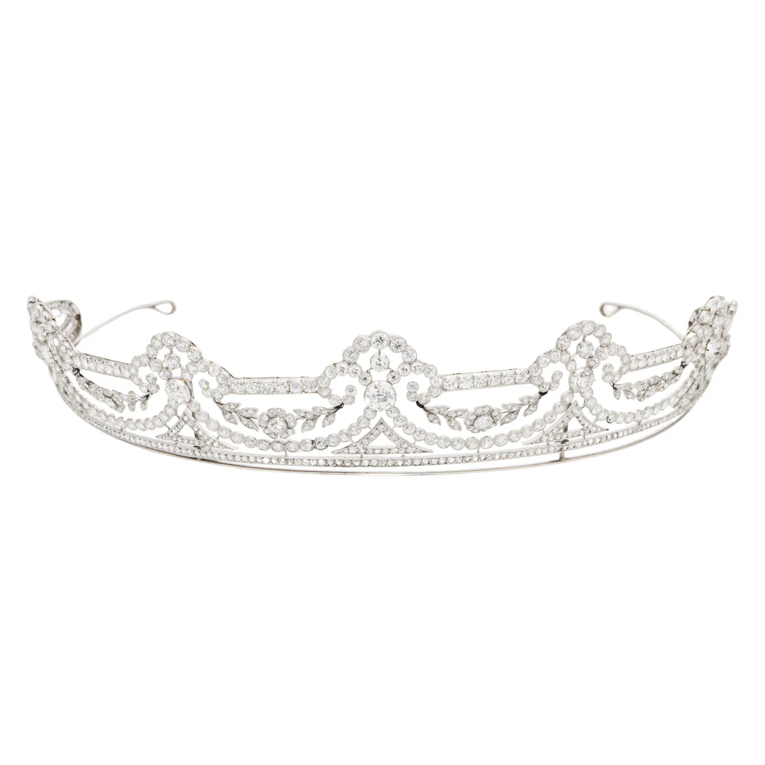 Historisch bedeutende Belle Époque Tiara mit Diamanten