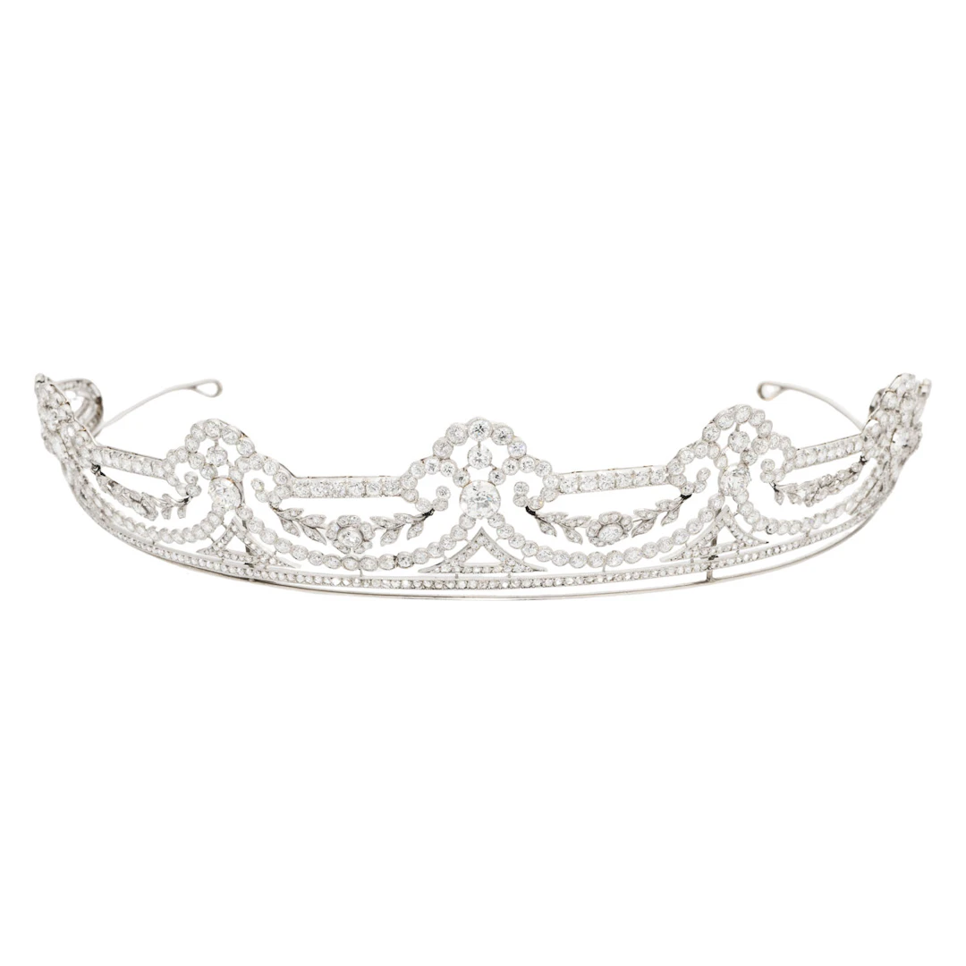 Historisch bedeutende Belle Époque Tiara mit Diamanten