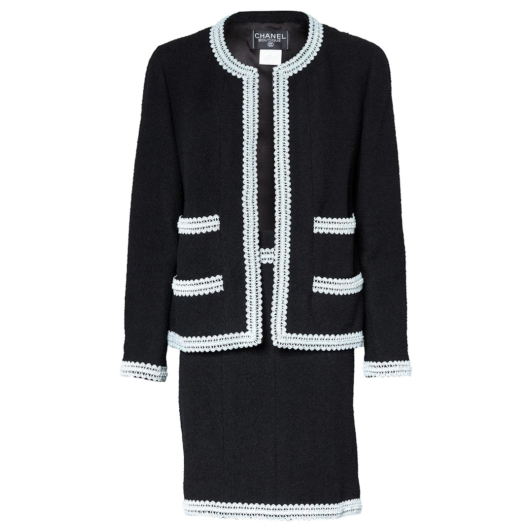 CHANEL BOUTIQUE VINTAGE Kostüm, Gr. ca. 38/40, Koll.: P1994.