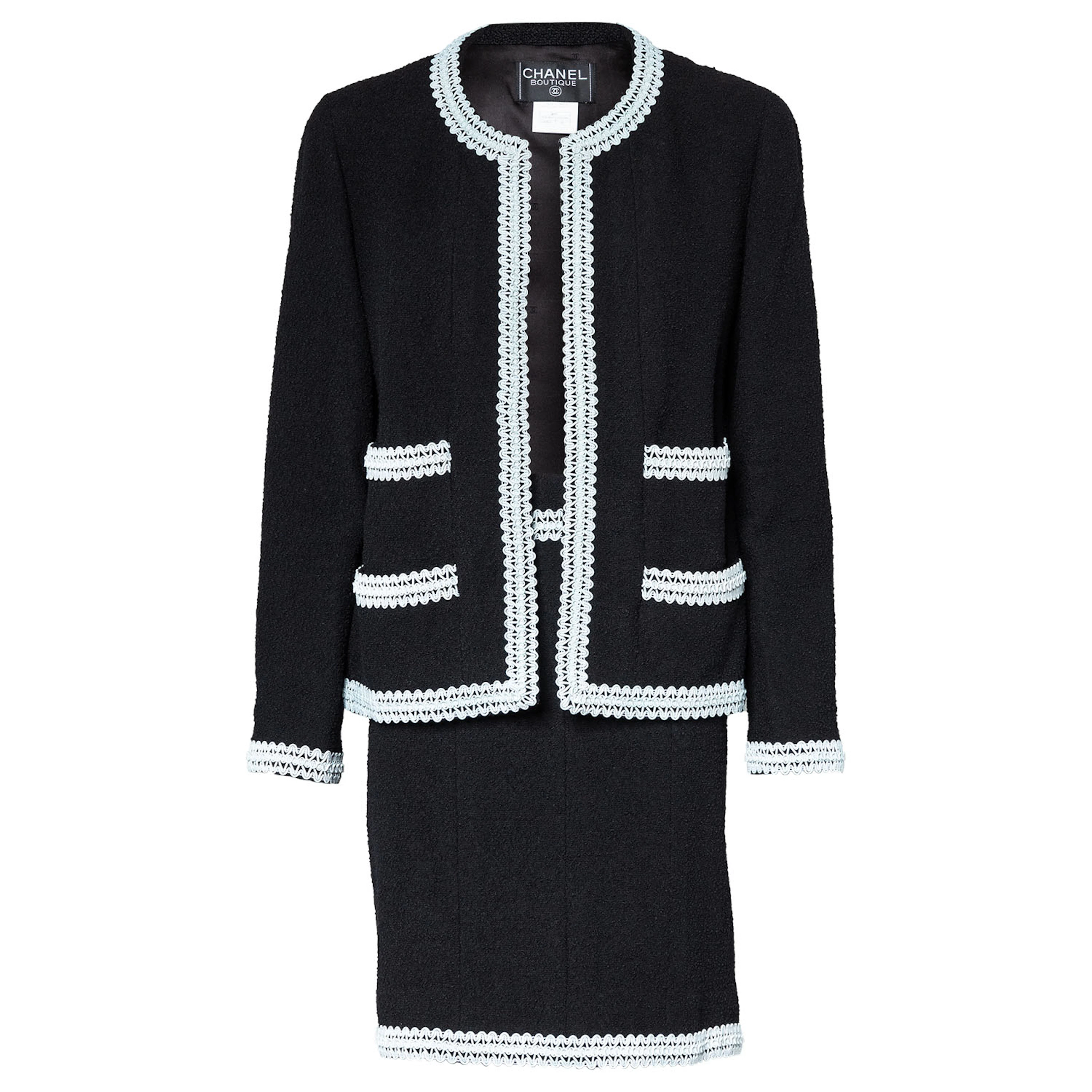 CHANEL BOUTIQUE VINTAGE Kostüm, Gr. ca. 38/40, Koll.: P1994.
