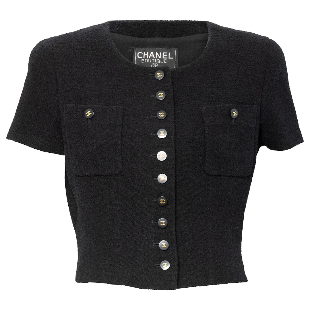 CHANEL BOUTIQUE VINTAGE Jacke, Gr. ca. 38, Koll.: P1995.