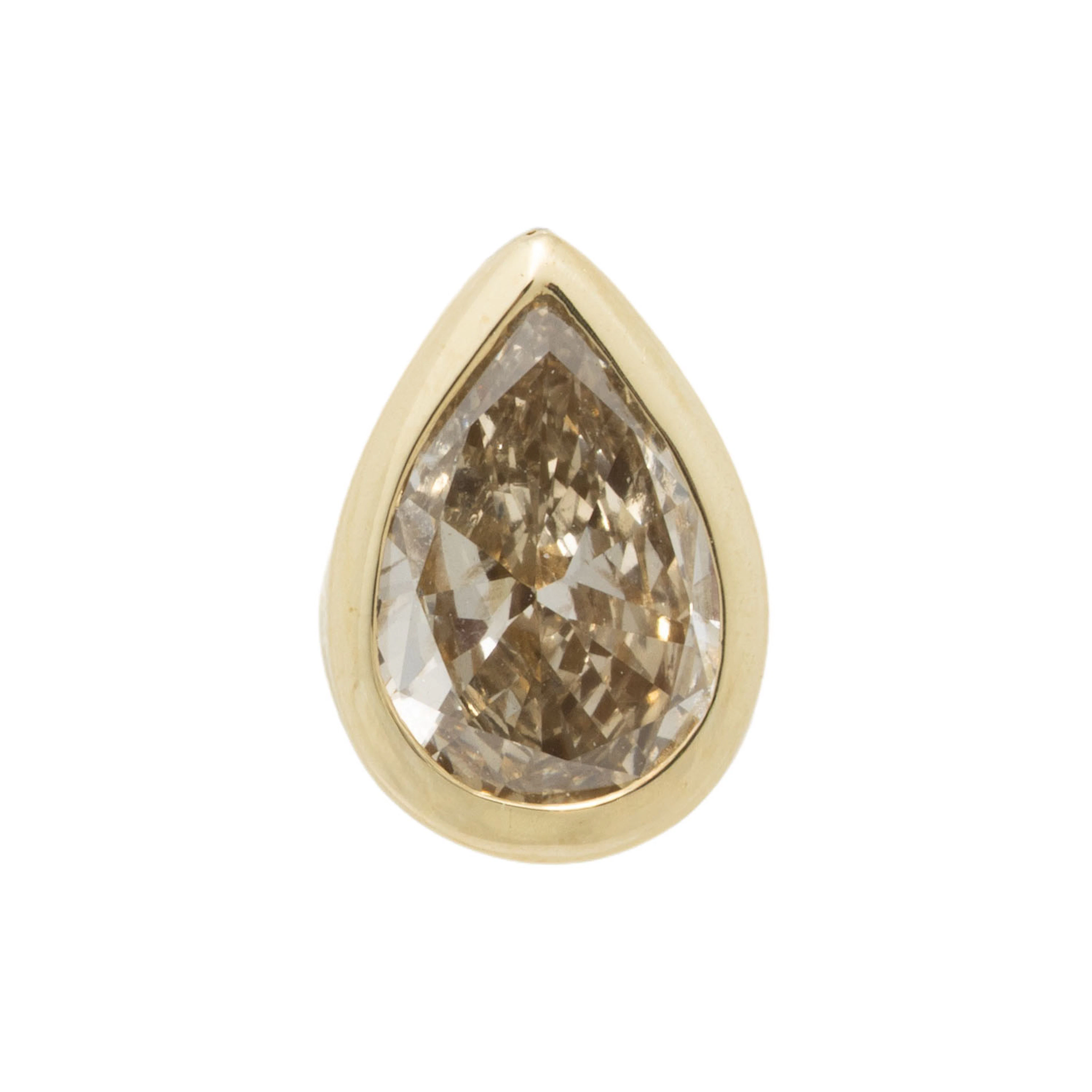 Pin mit Diamanttropfen von ca. 1,1 ct