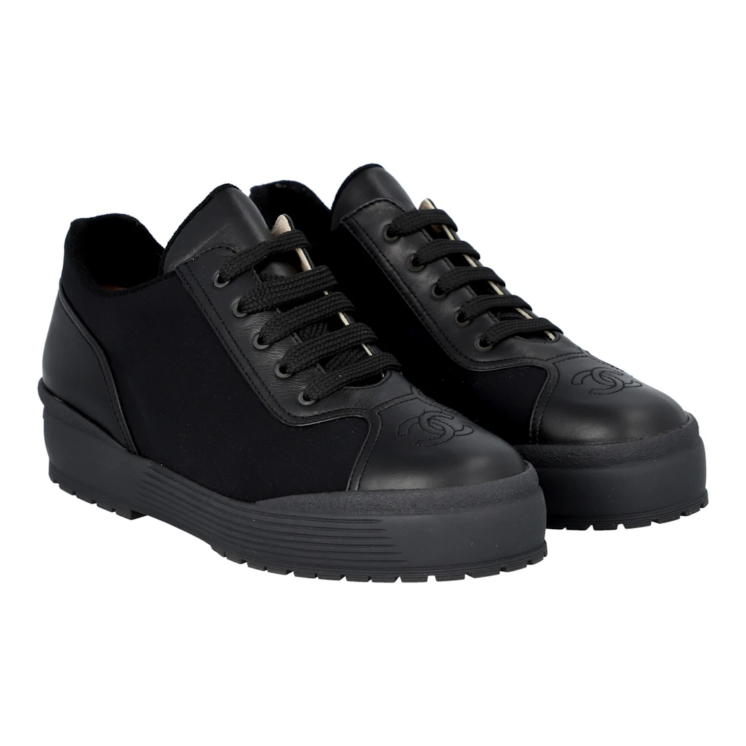 CHANEL VINTAGE Sneaker, Gr. 40.