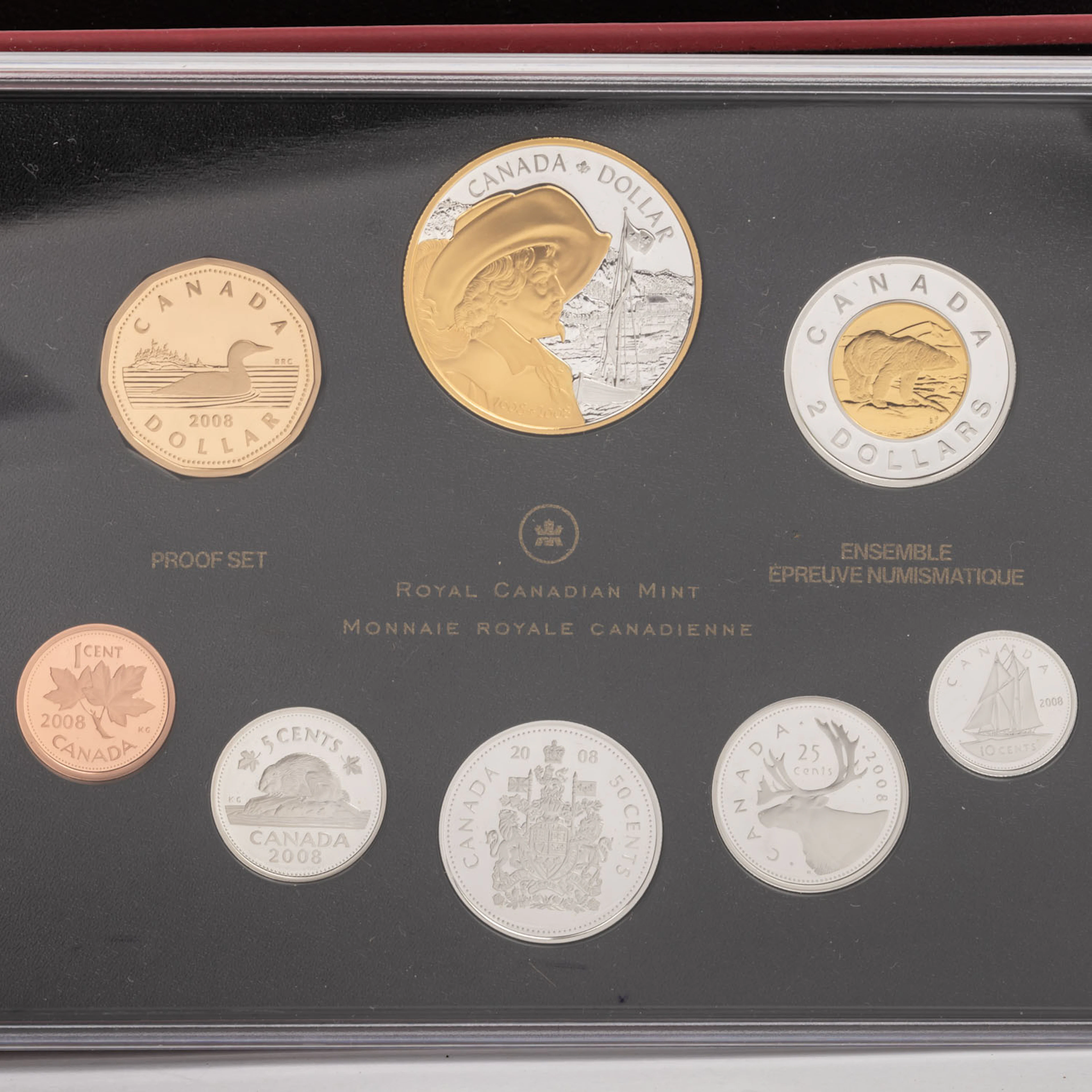 Kanada - Kursmünzsatz in Polierter Platte 10 ct bis 1$ 2008
