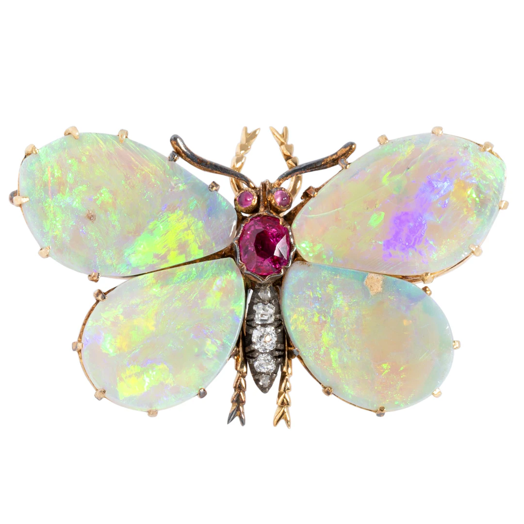 Entzückende Historismus Brosche "Schmetterling"