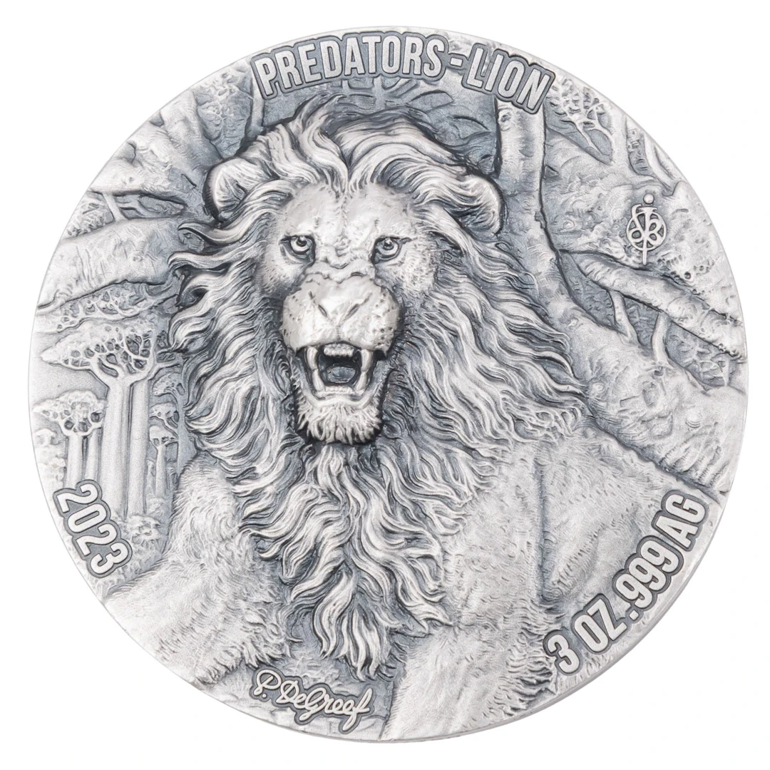Elfenbeinküste /SILBER - 5.000 Francs CFA Predators-Lion 2023