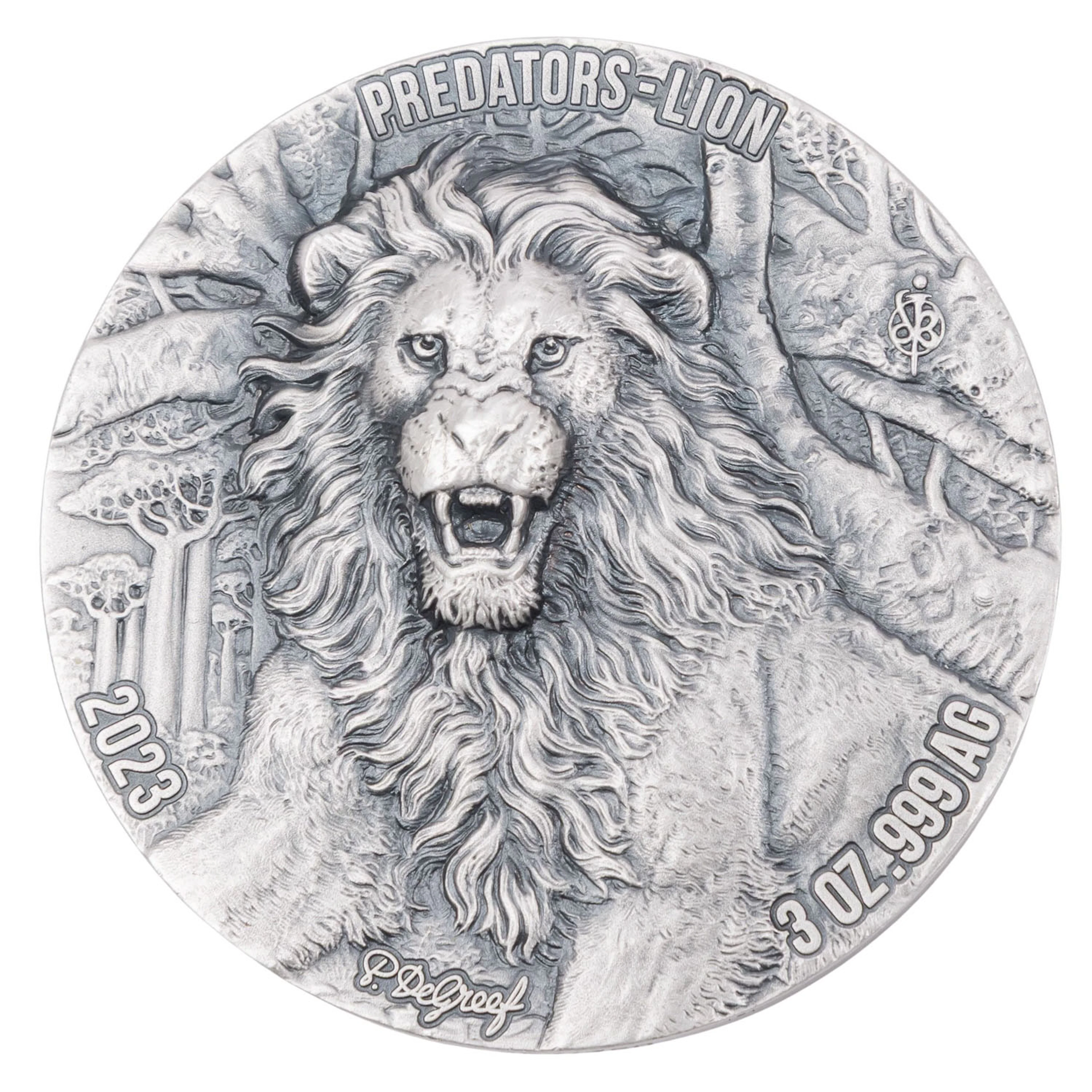 Elfenbeinküste /SILBER - 5.000 Francs CFA Predators-Lion 2023