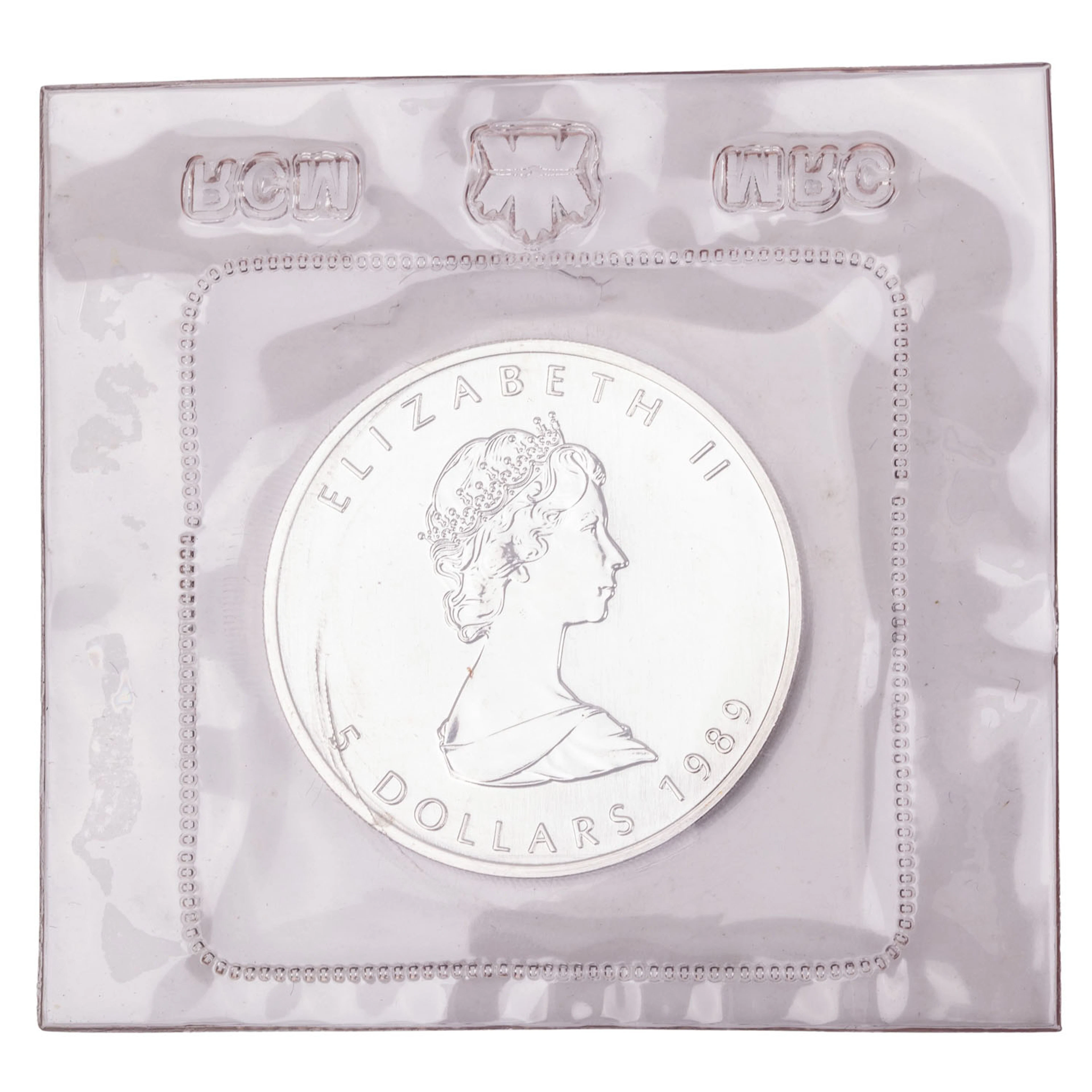 Kanada/SILBER – 5 Dollars 1989, Elisabeth II.