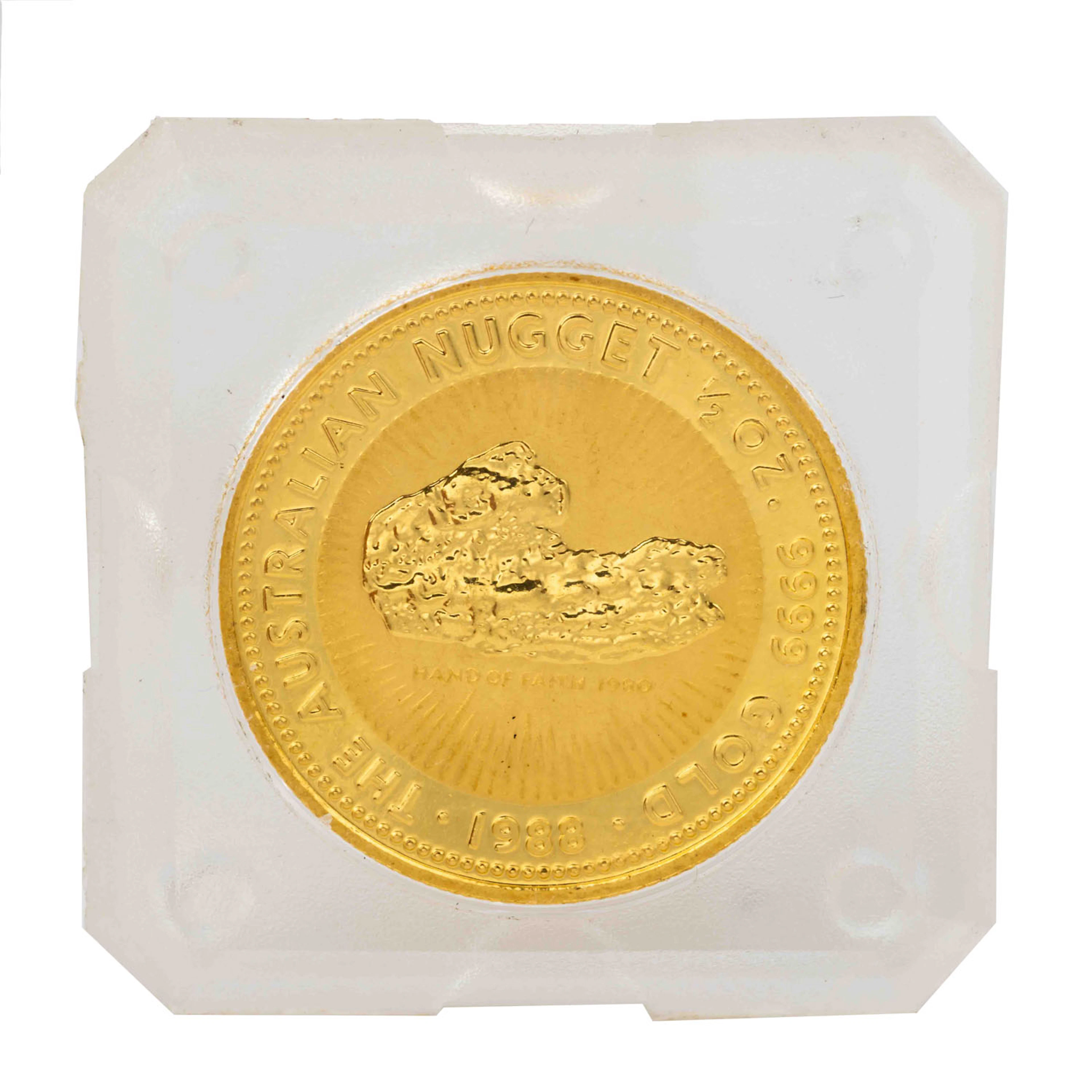 Australien /GOLD - 1/2 Unze Australian Nugget 1988