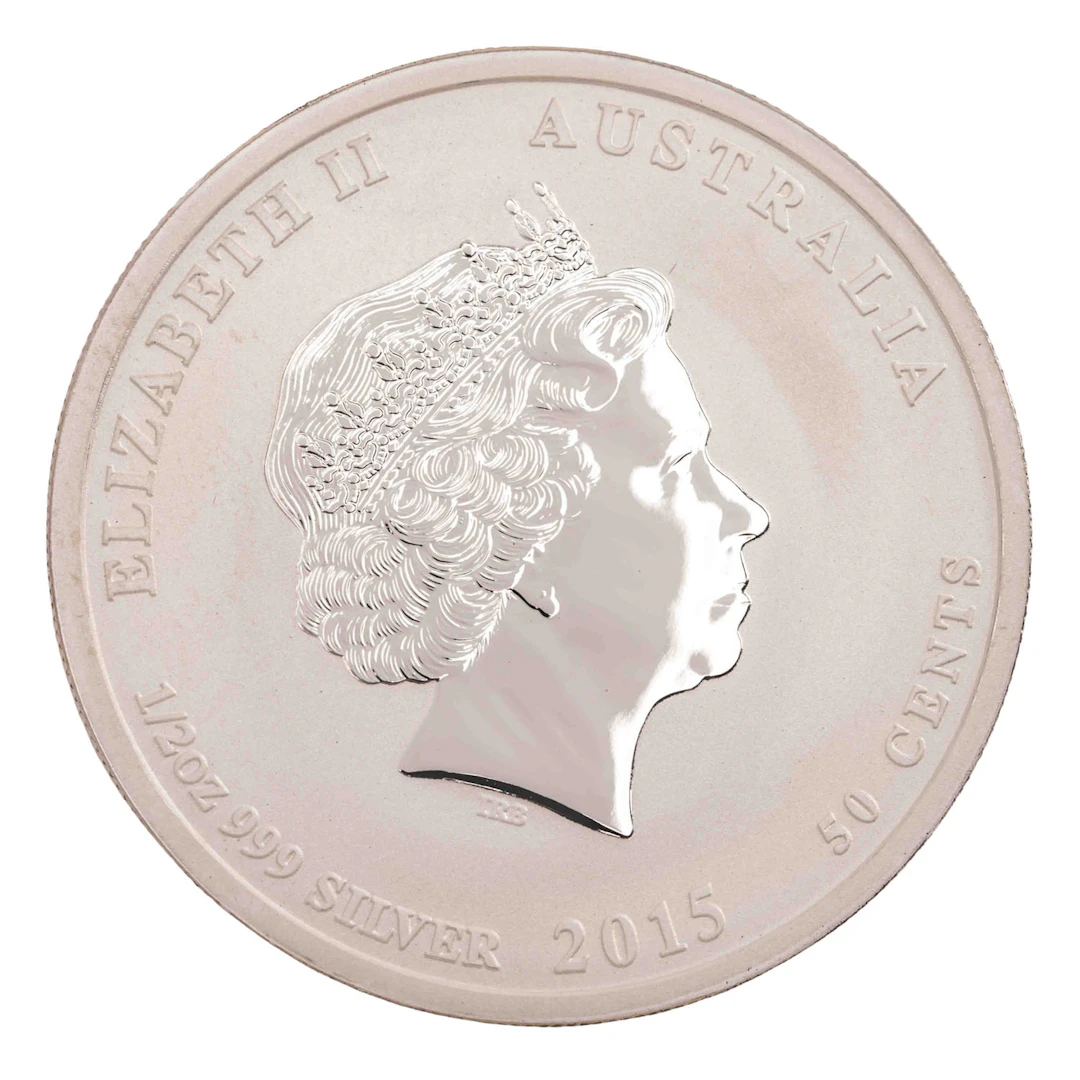Australien/SILBER – 50 Cents 2015, Jahr der Ziege