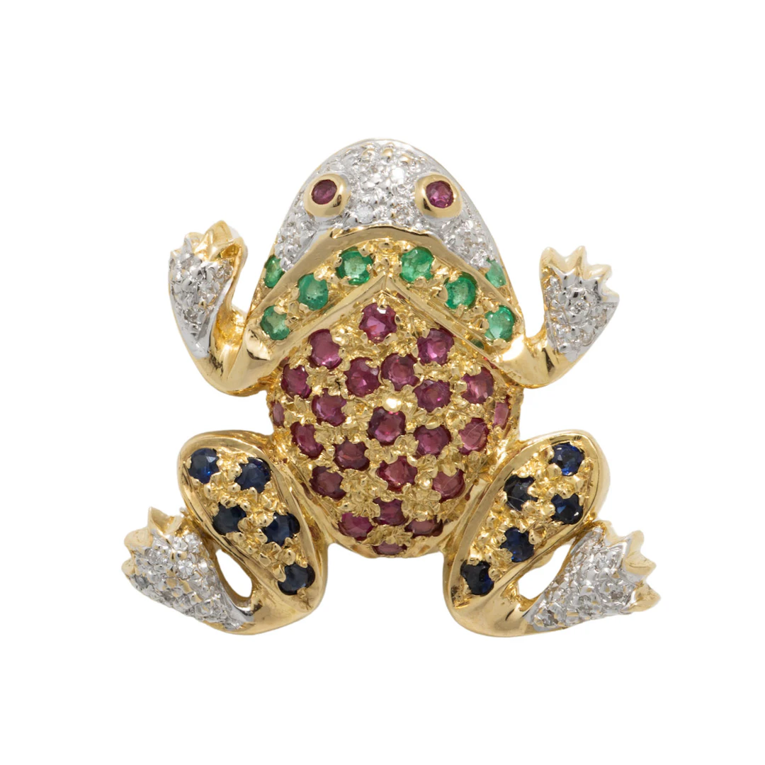 Brosche "Frosch"