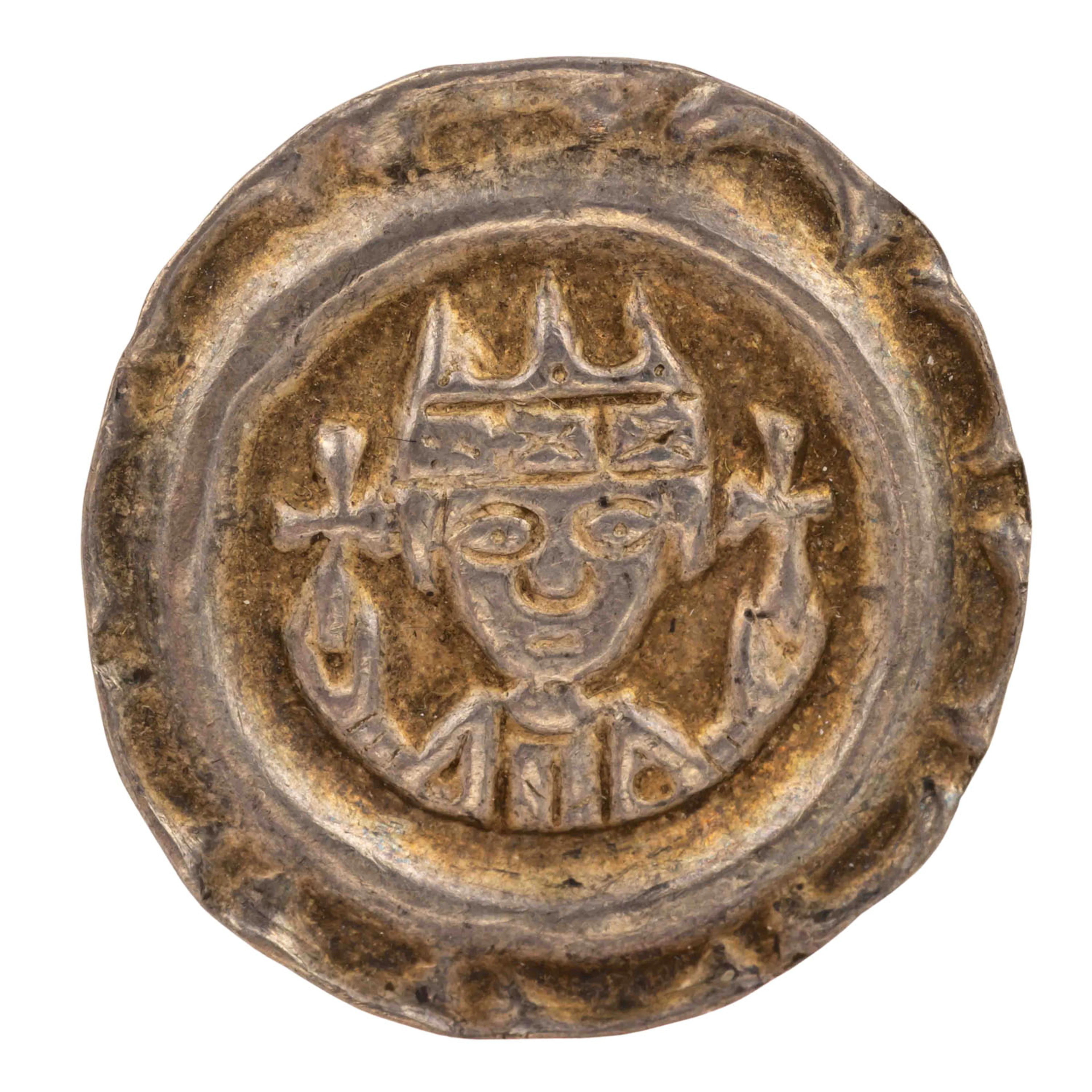 Donauwörth, königliche Münzstätte - Brakteat, Kaiser Friedrich II.