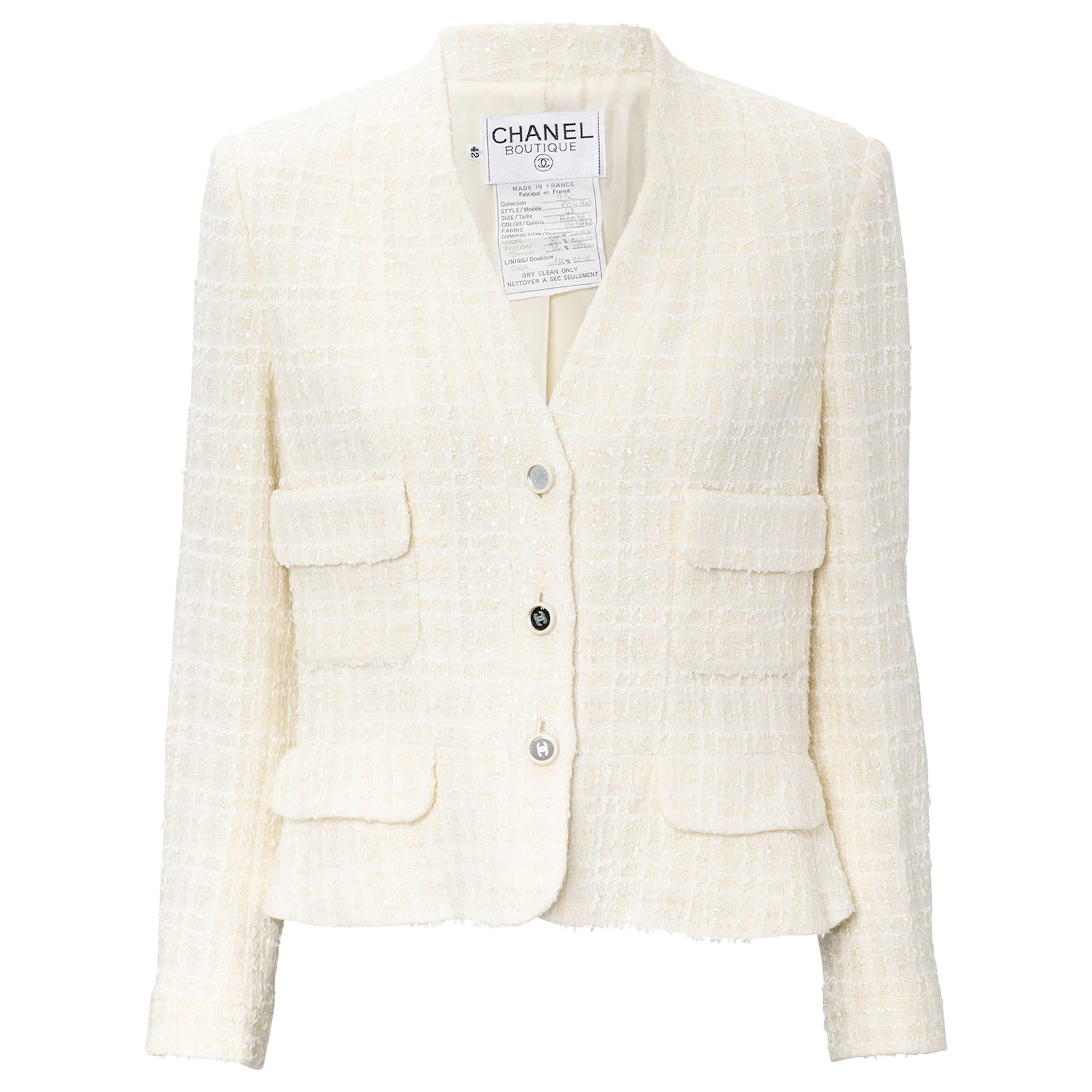 CHANEL BOUTIQUE VINTAGE Jacke, Gr. 40 (fr. 42), Koll.: C1995.