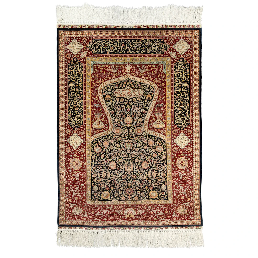 Orientteppich aus Seide. HEREKE/TÜRKE, 20. Jh., 130x93 cm.