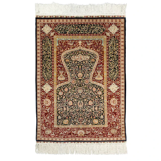 Orientteppich aus Seide. HEREKE/TÜRKE, 20. Jh., 130x93 cm.