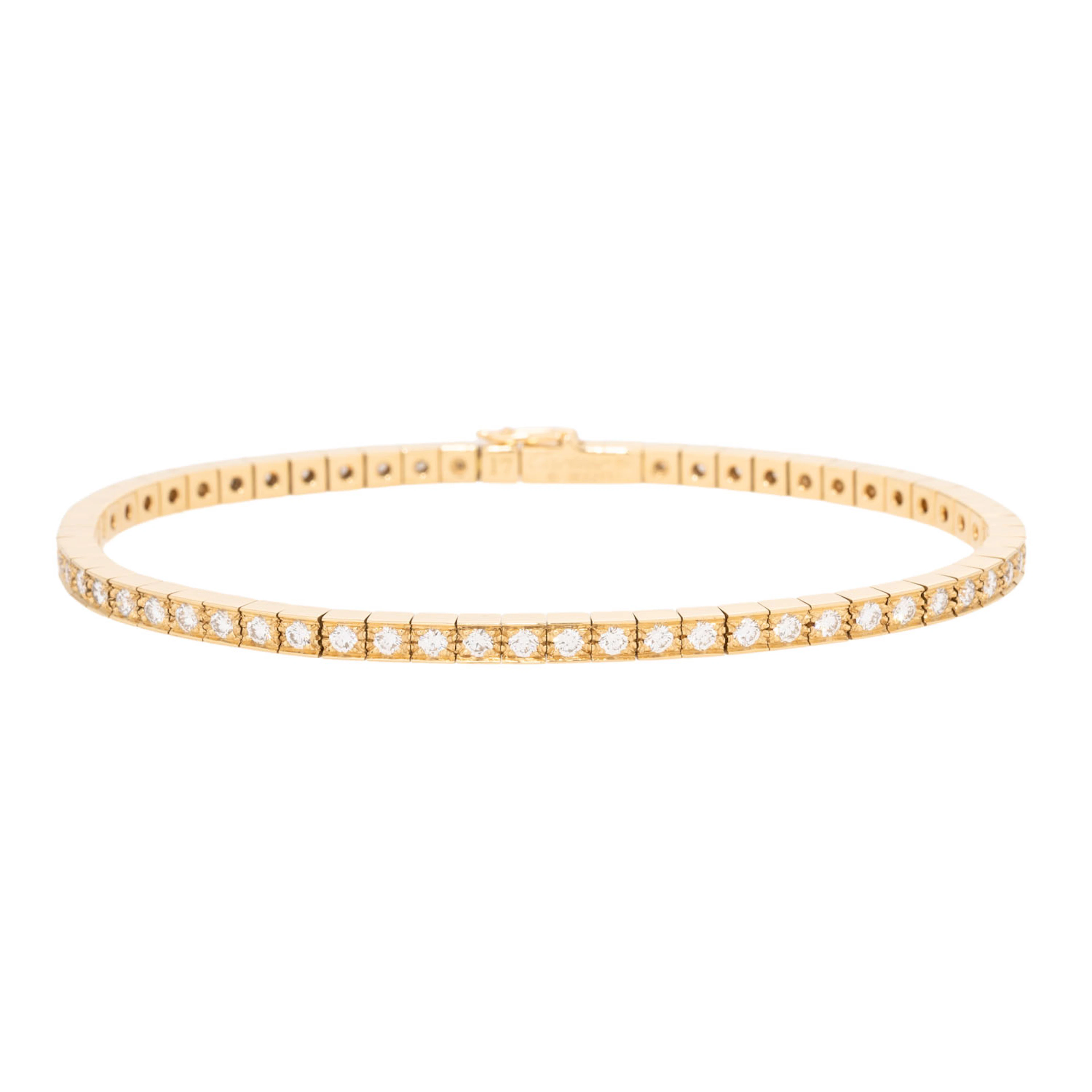 CARTIER Tennisband mit Brillanten von zus. ca. 1,86 ct