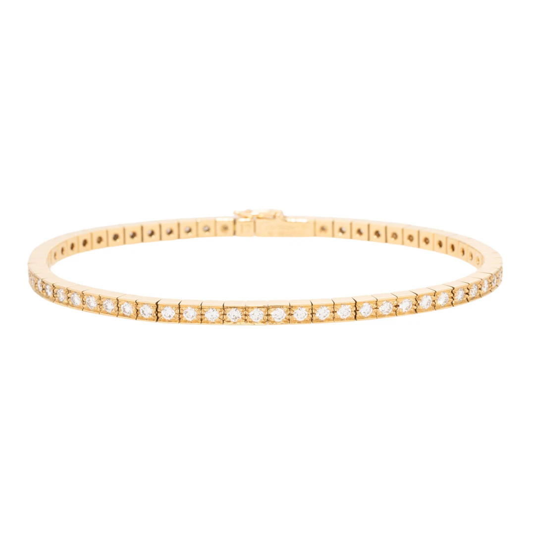 CARTIER Tennisband mit Brillanten von zus. ca. 1,86 ct