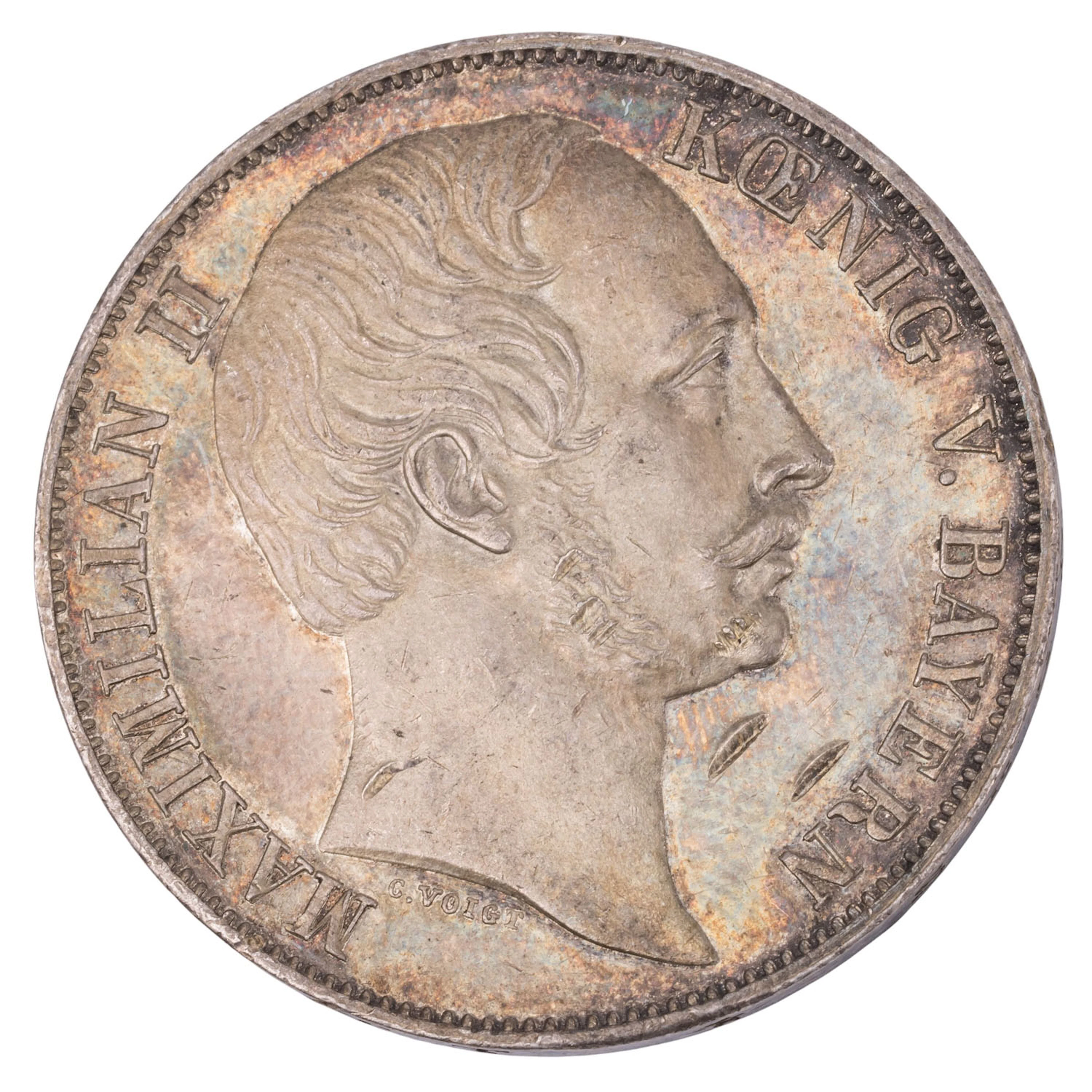 AD - Bayern/SILBER - Maximilian II., 1 Vereinstaler 1859