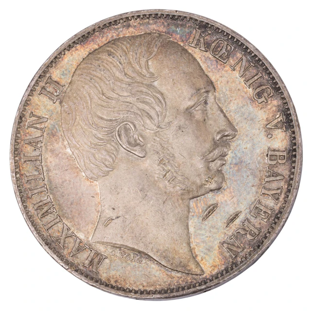 AD - Bayern/SILBER - Maximilian II., 1 Vereinstaler 1859