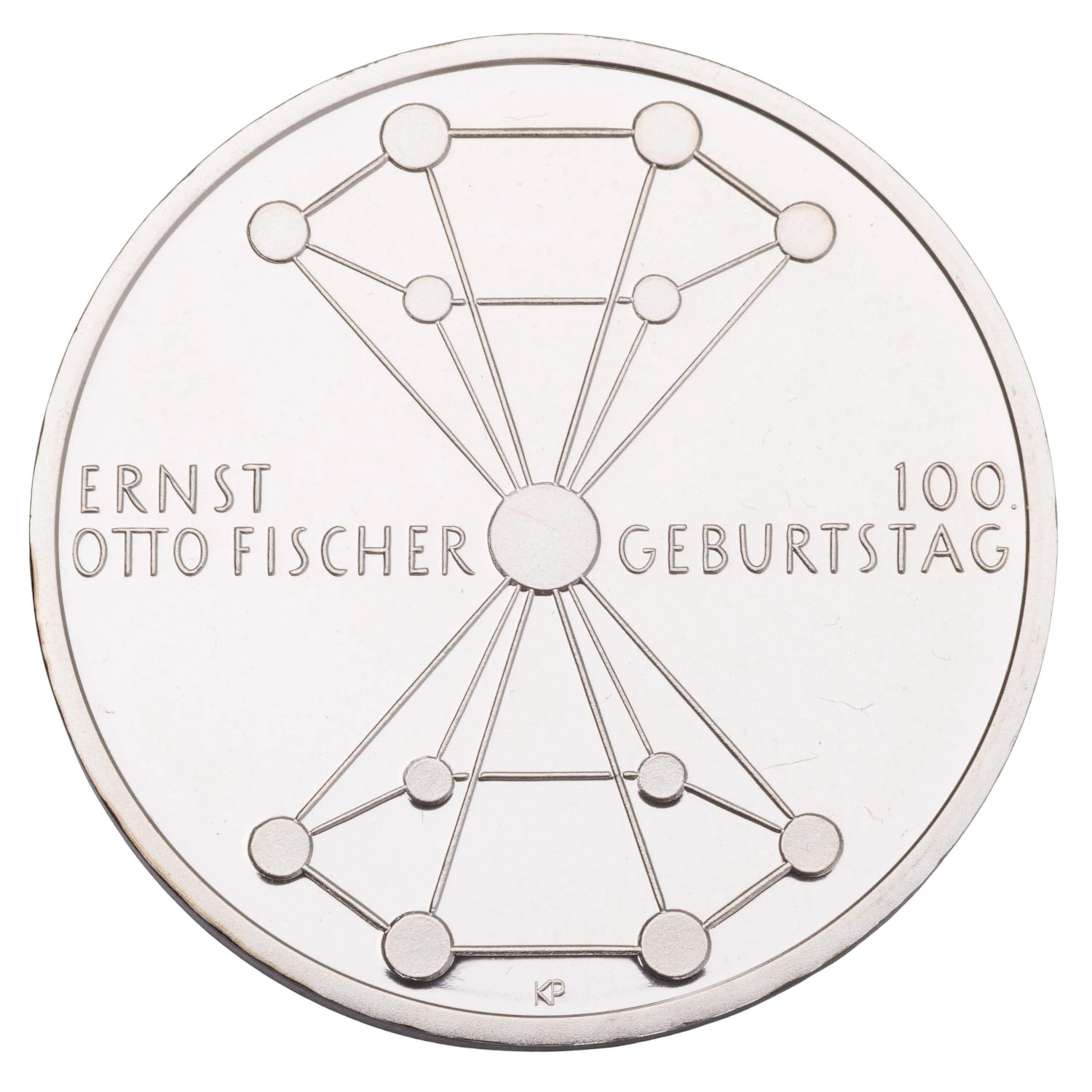 BRD/SILBER – 20€ 2018, 100. Geburtstag Ernst Otto Fischer