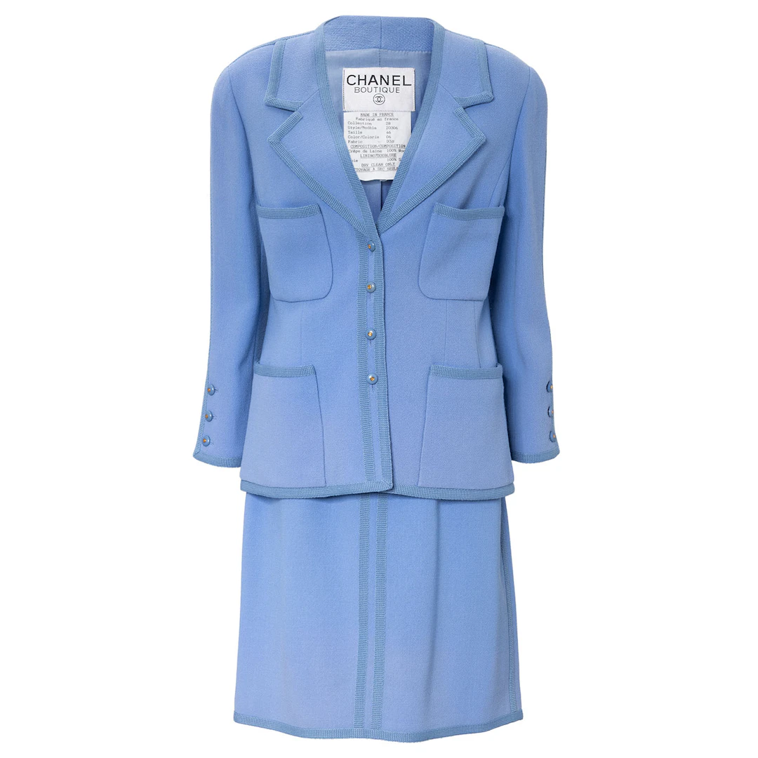 CHANEL BOUTIQUE VINTAGE Kostüm, Gr. ca. 38/40, Koll.: 28 - 1992.