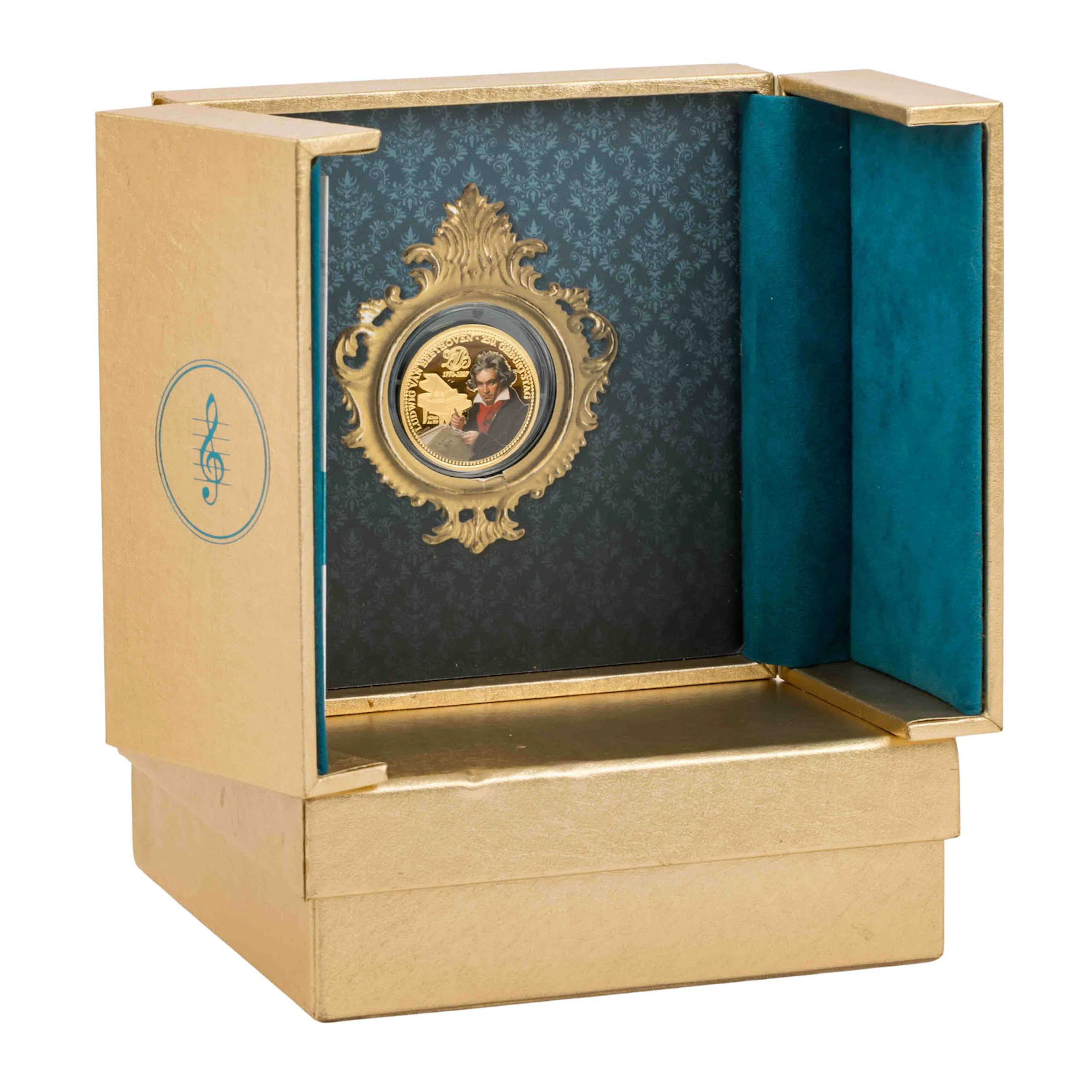 GOLDmedaille - Ludwig van Beethoven, 1/2 oz Feingold
