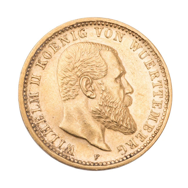 Württemberg/GOLD - Wilhelm II. 10 Mark 1905 J.295.