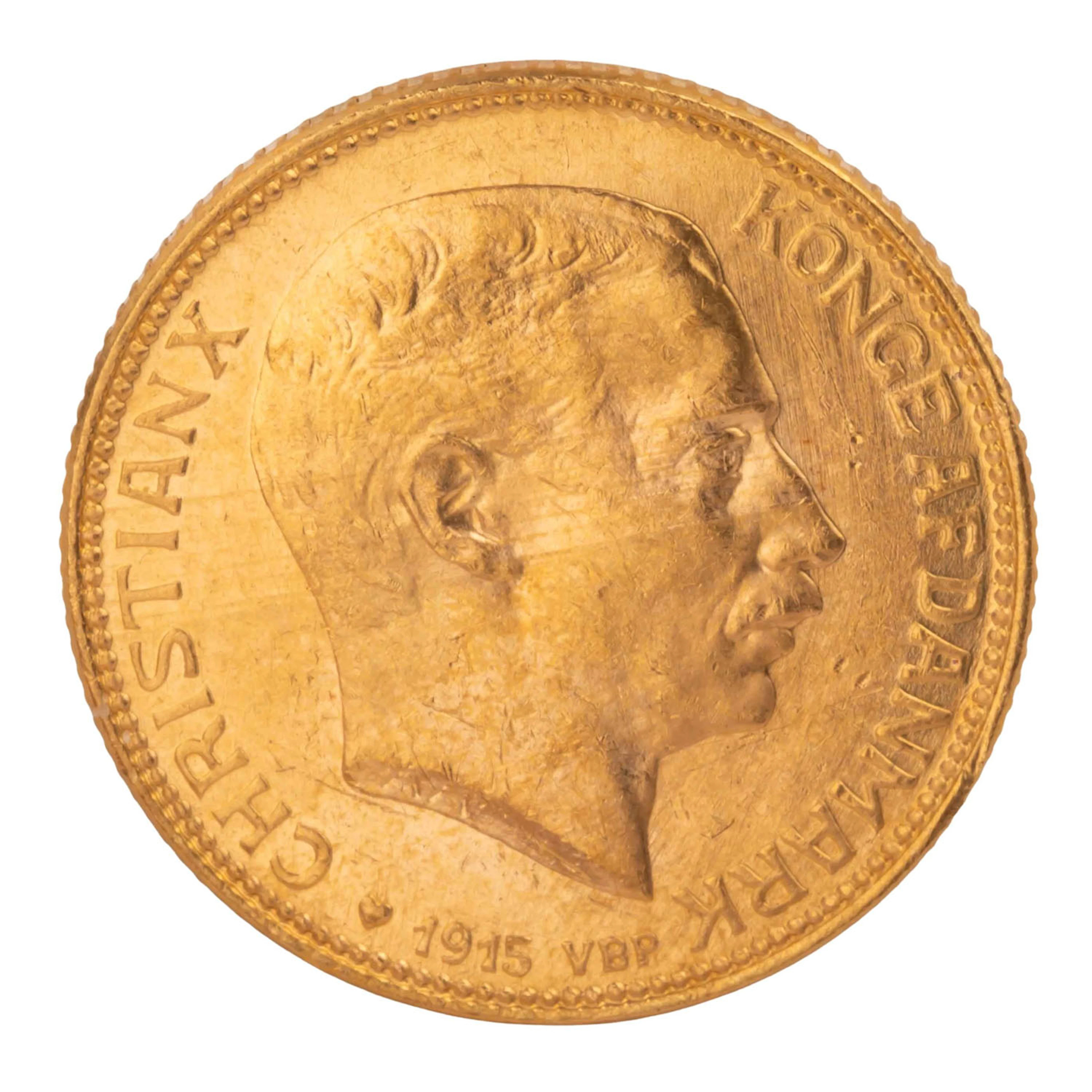 Dänemark /GOLD - Christian X. 20 Kroner 1915