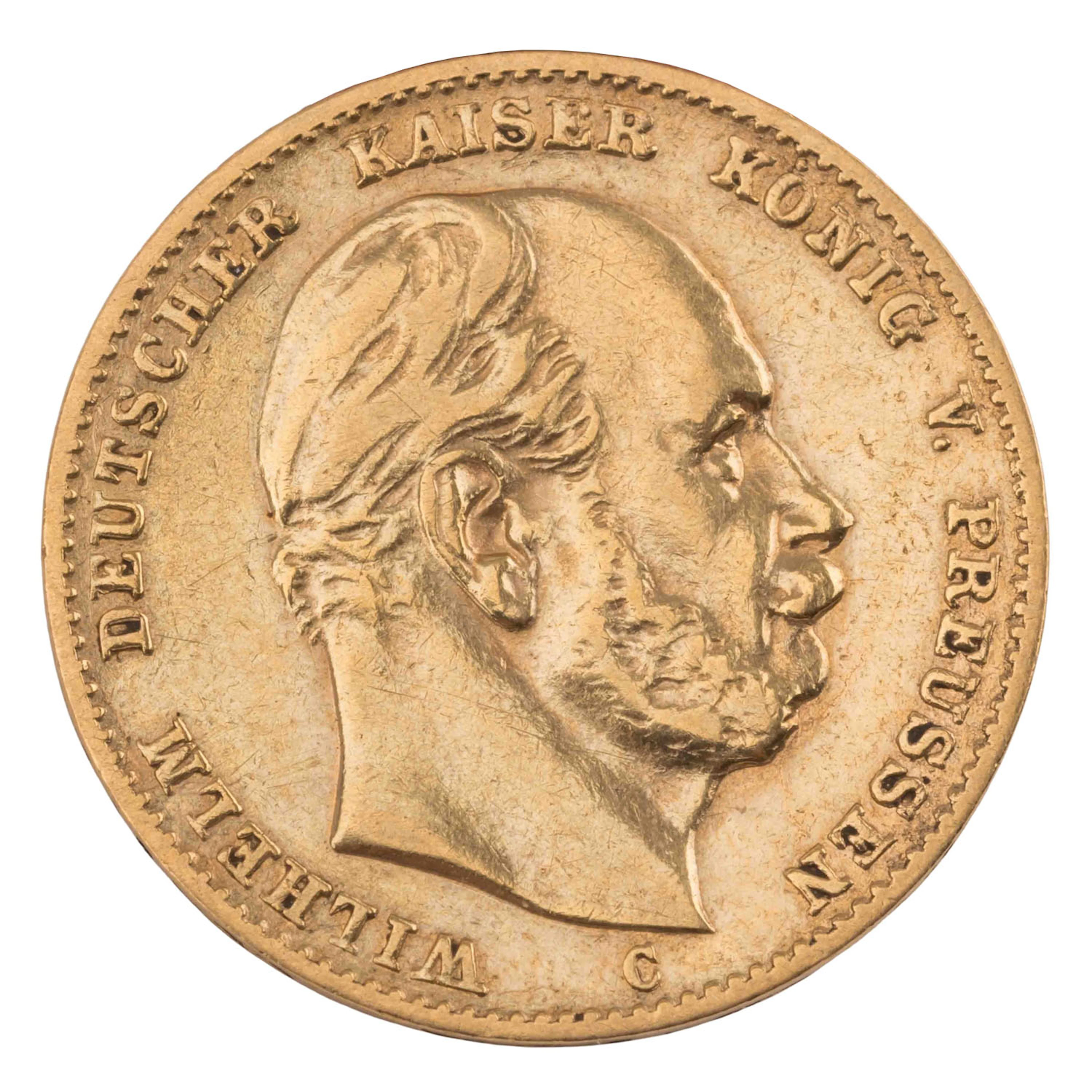 Preussen/GOLD Wilhelm I. 10 Mark 1873/C