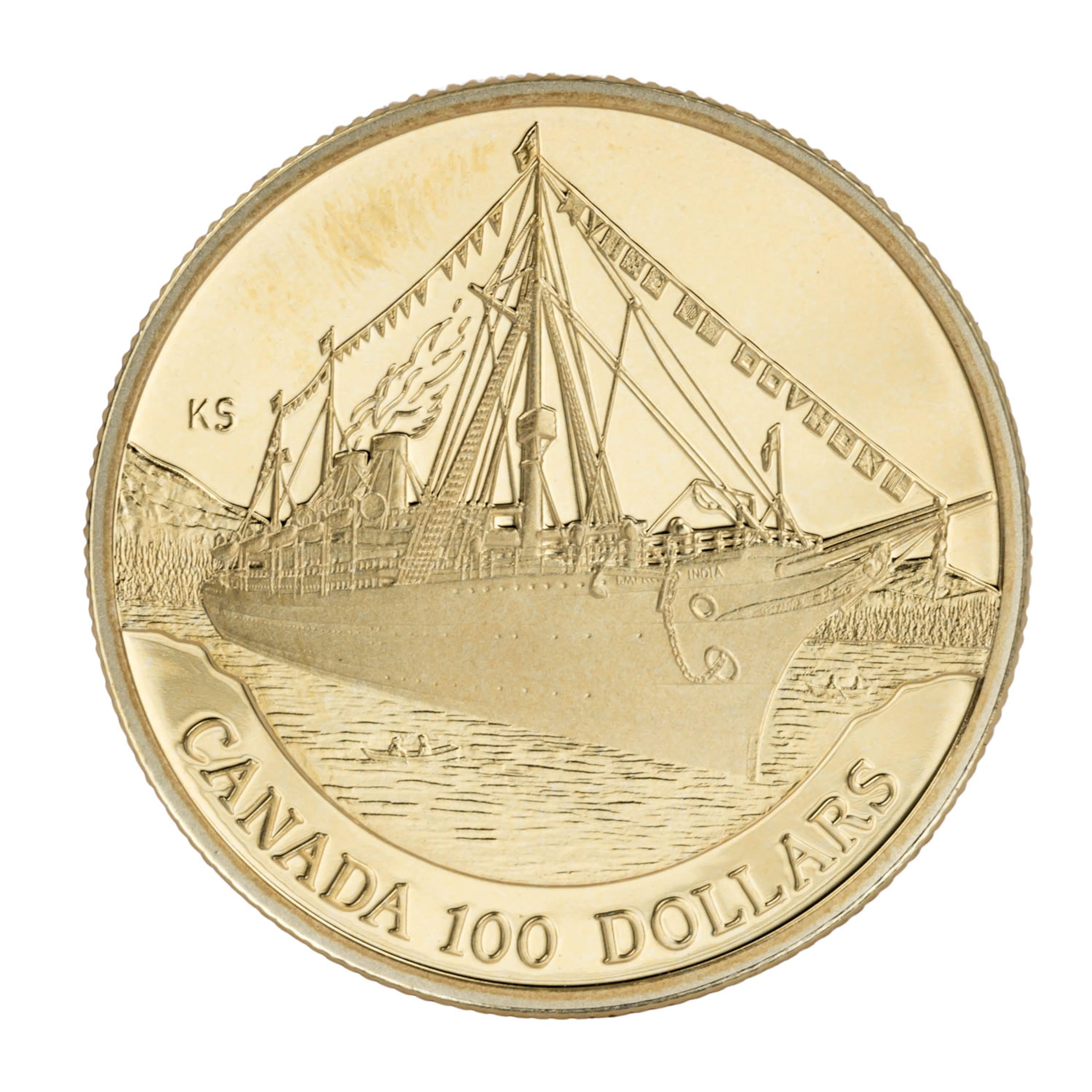 Kanada/GOLD - Elisabeth II. 100 Dollar 1991 ‚Kaiserin von Indien‘.