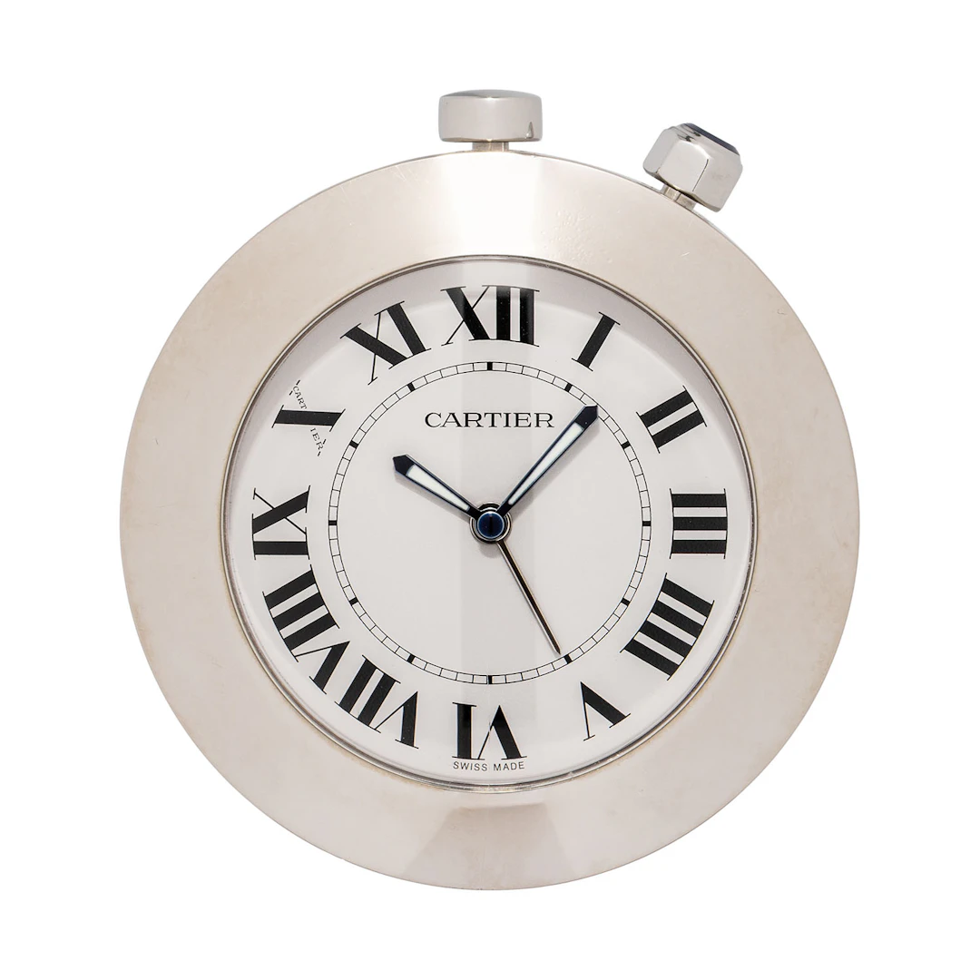CARTIER Reisewecker Quarz Ref. 2751 mit Box und Papieren von 2005.