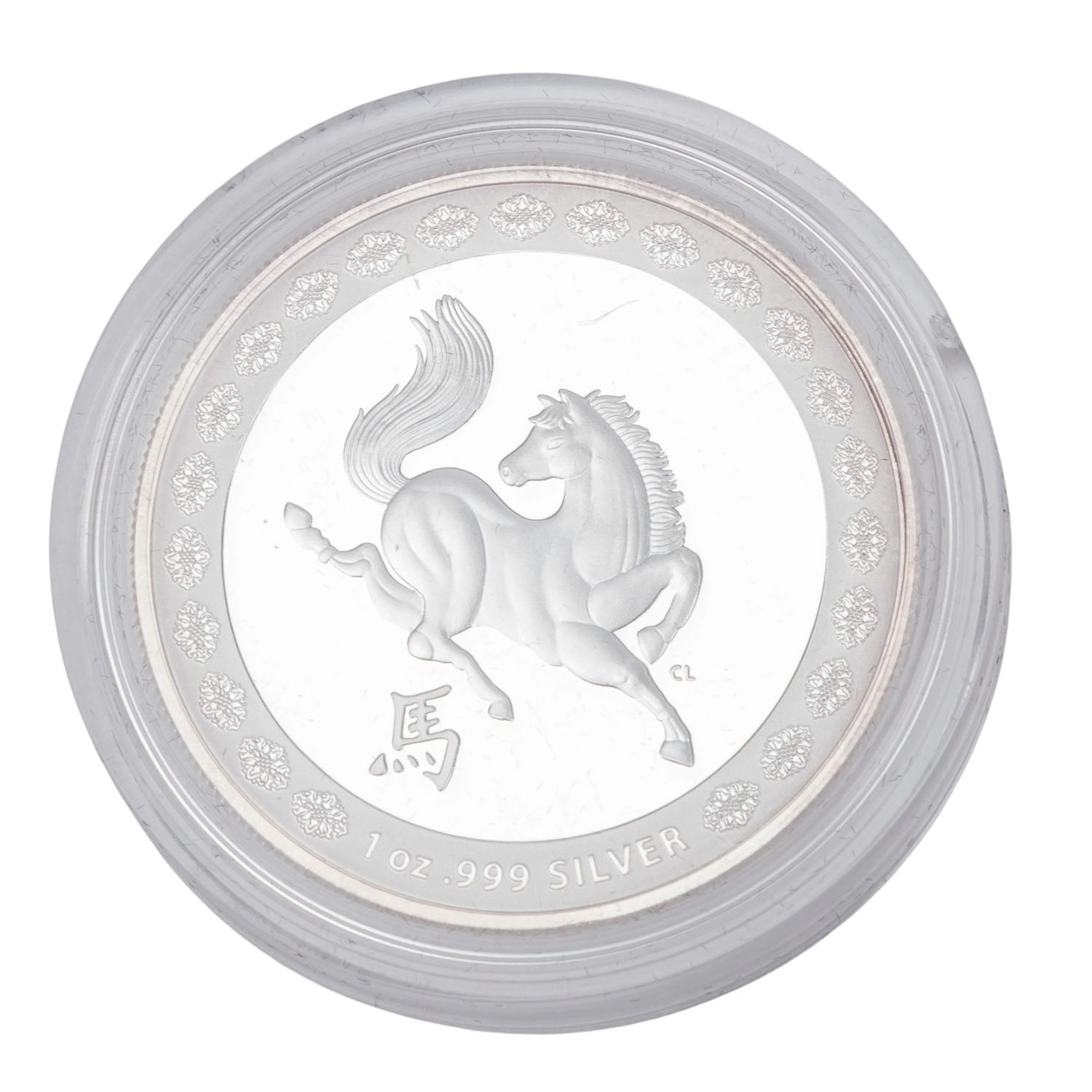 Australien /SILBER - 1$ Jahr des Pferdes 2014