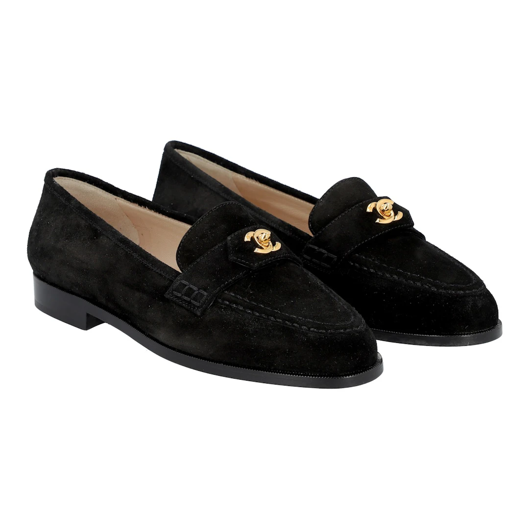 CHANEL VINTAGE Loafer, Gr. 38,5.