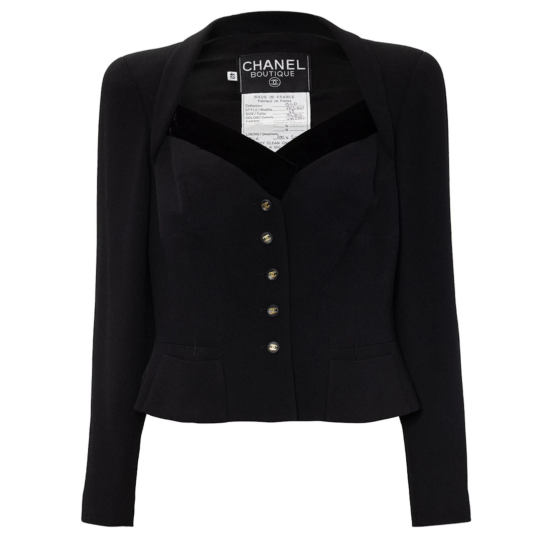 CHANEL BOUTIQUE VINTAGE Jacke, Gr. ca. 38/40, Koll.: P1995.