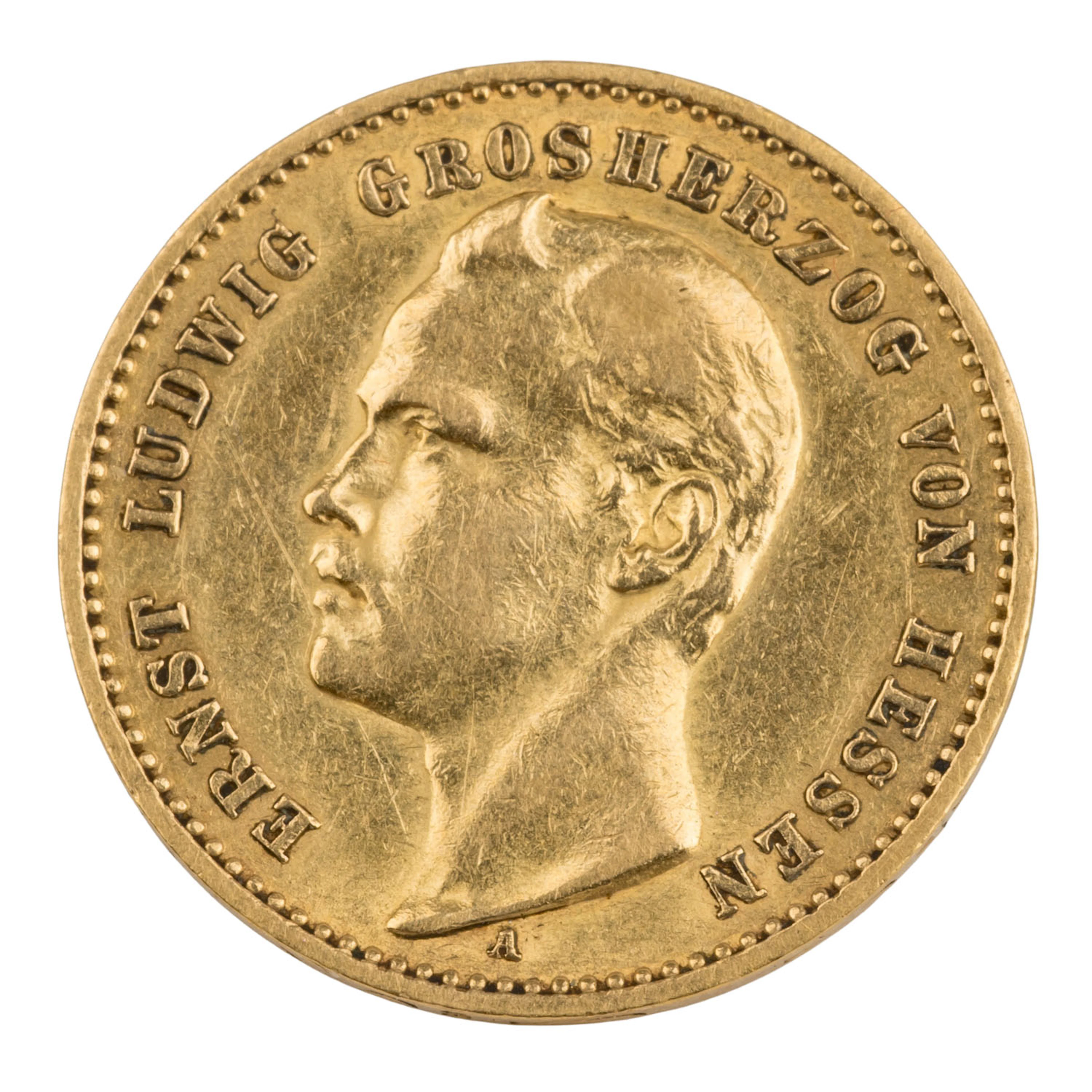 Deutsches Kaiserreich / Grossherzogtum Hessen - 10 Mark 1893/A Ernst Ludwig