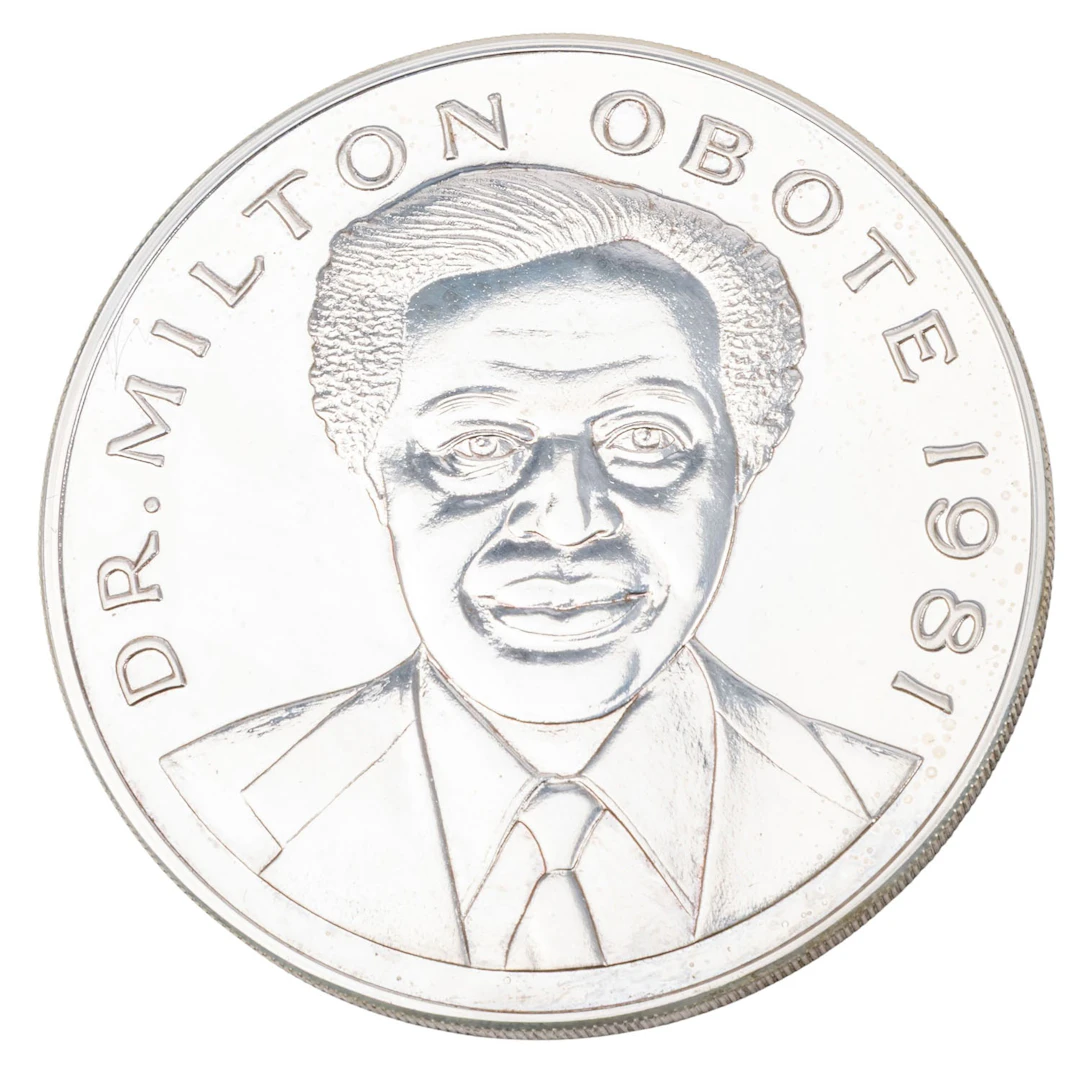 Uganda/SILBER – 500 Shillings 1981, Dr. Milton Obote