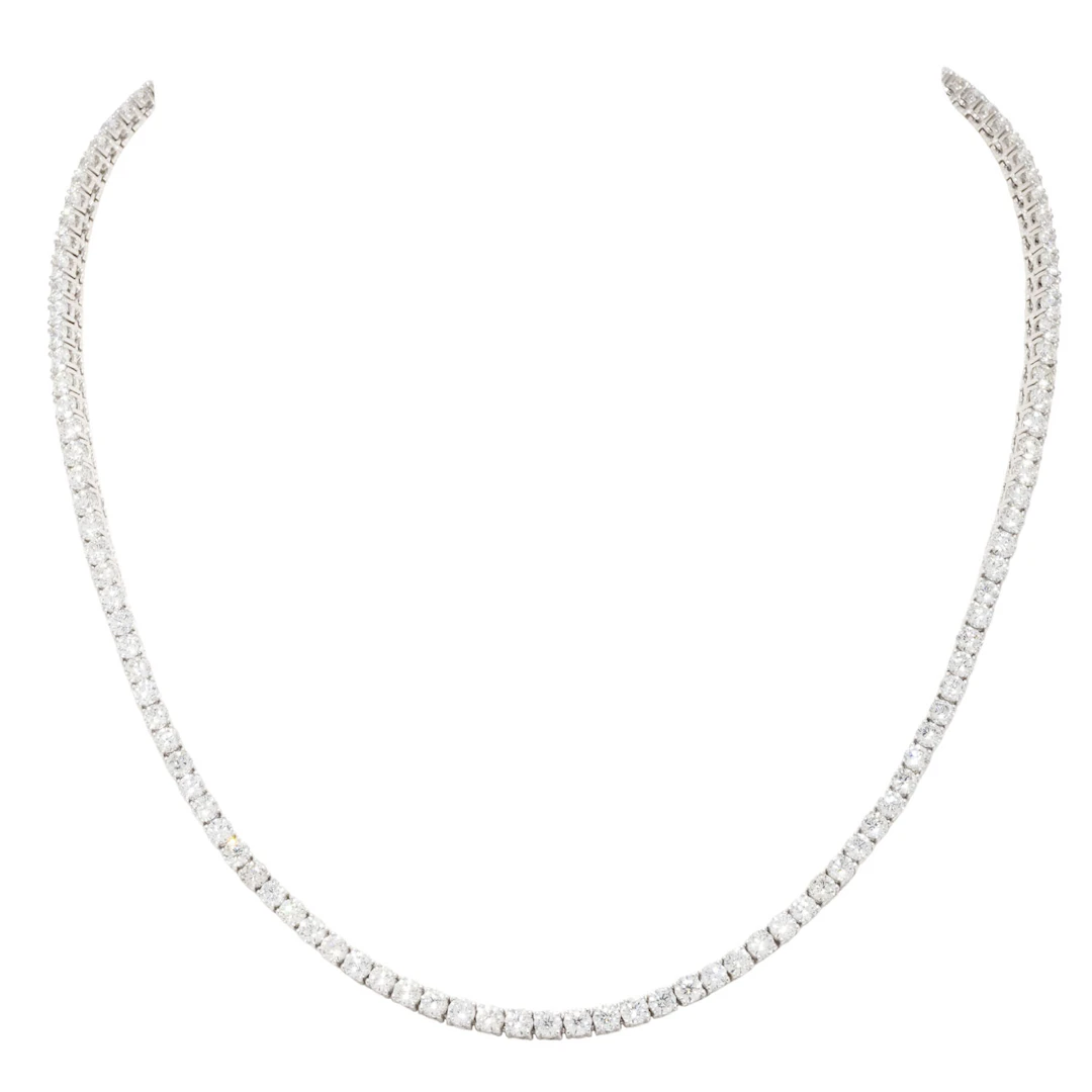 HANS D. KRIEGER Rivière Collier mit 133 Diamanten