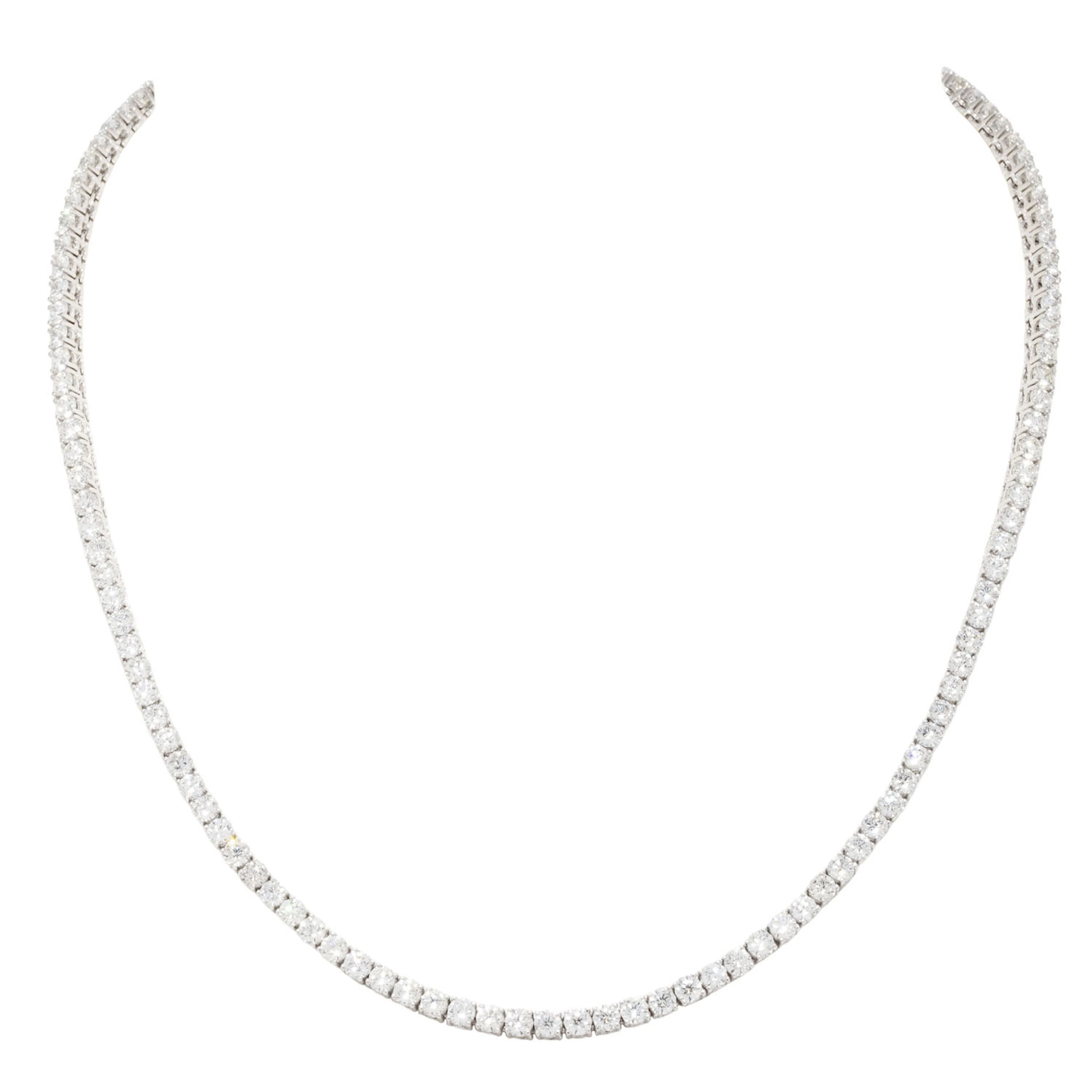 HANS D. KRIEGER Rivière Collier mit 133 Diamanten