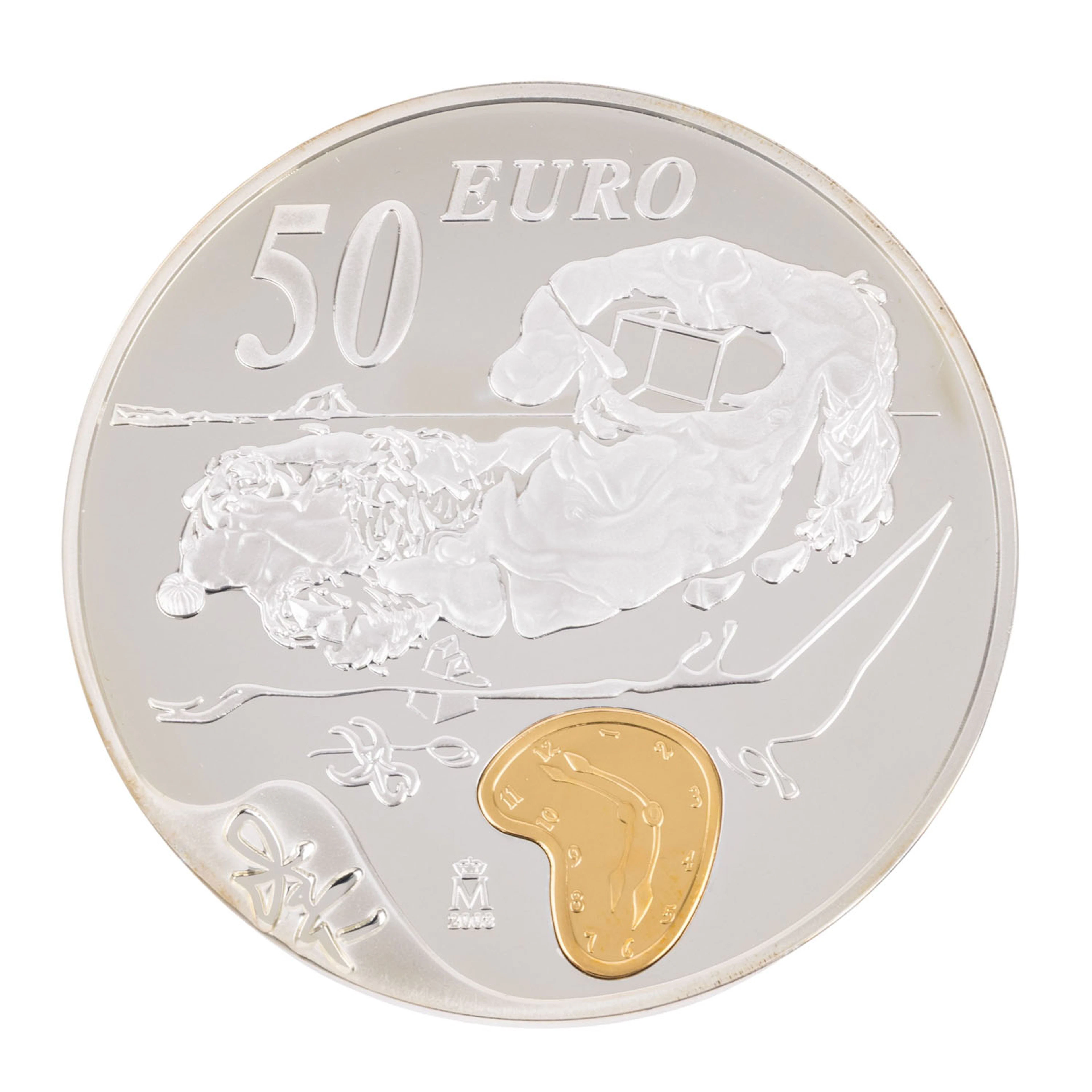 Spanien - 50 Euro 2004, mit Motiven des Künstlers Salvador Dali