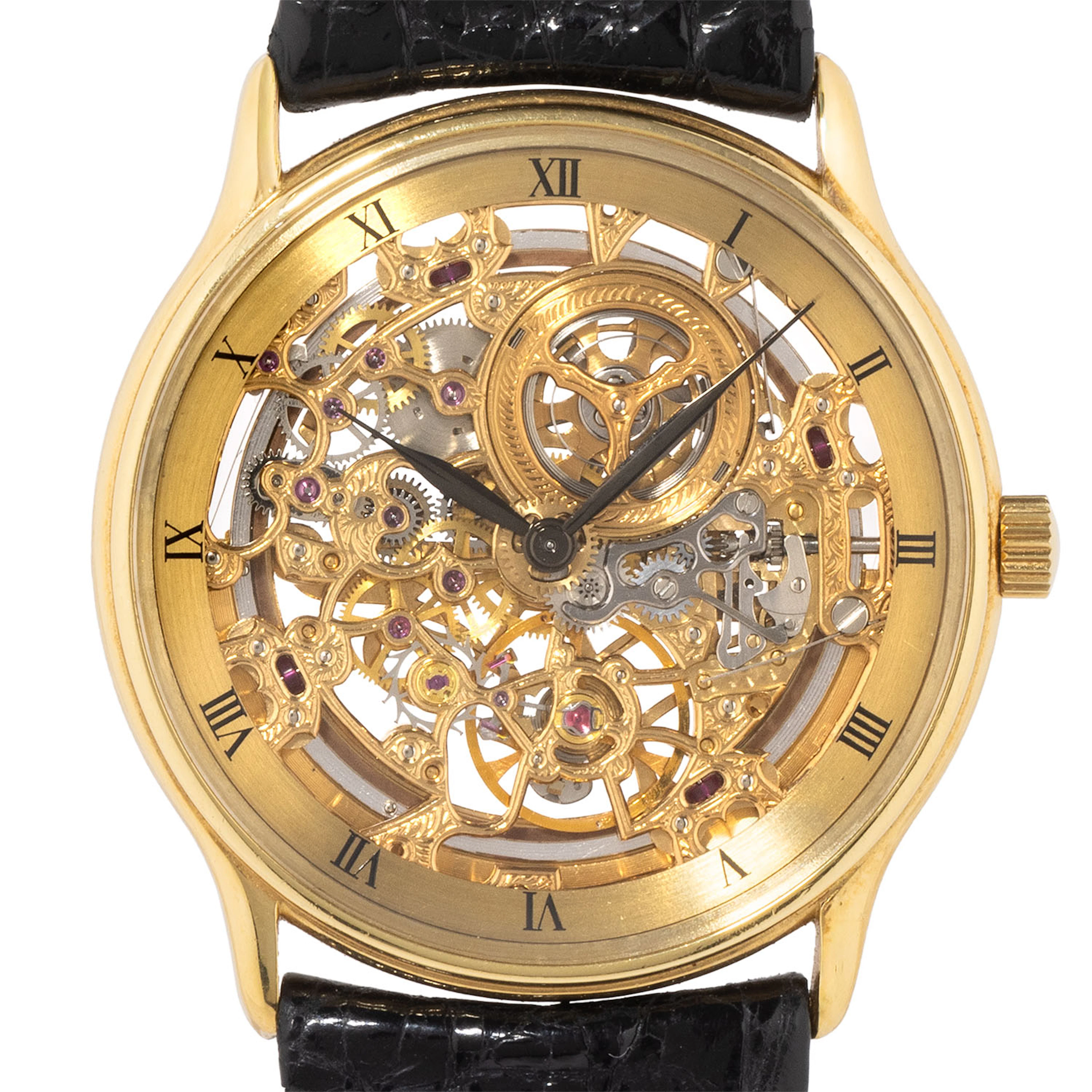 AUDEMARS PIGUET extraflache Vintage "Skelett" Herrenuhr, Ref. 14232BA.