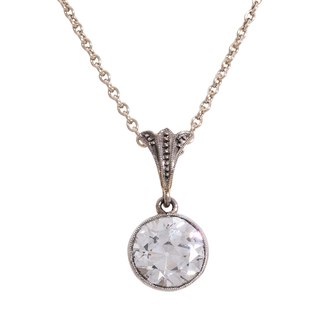Solitär Anhänger mit Diamant von ca. 1,2 ct