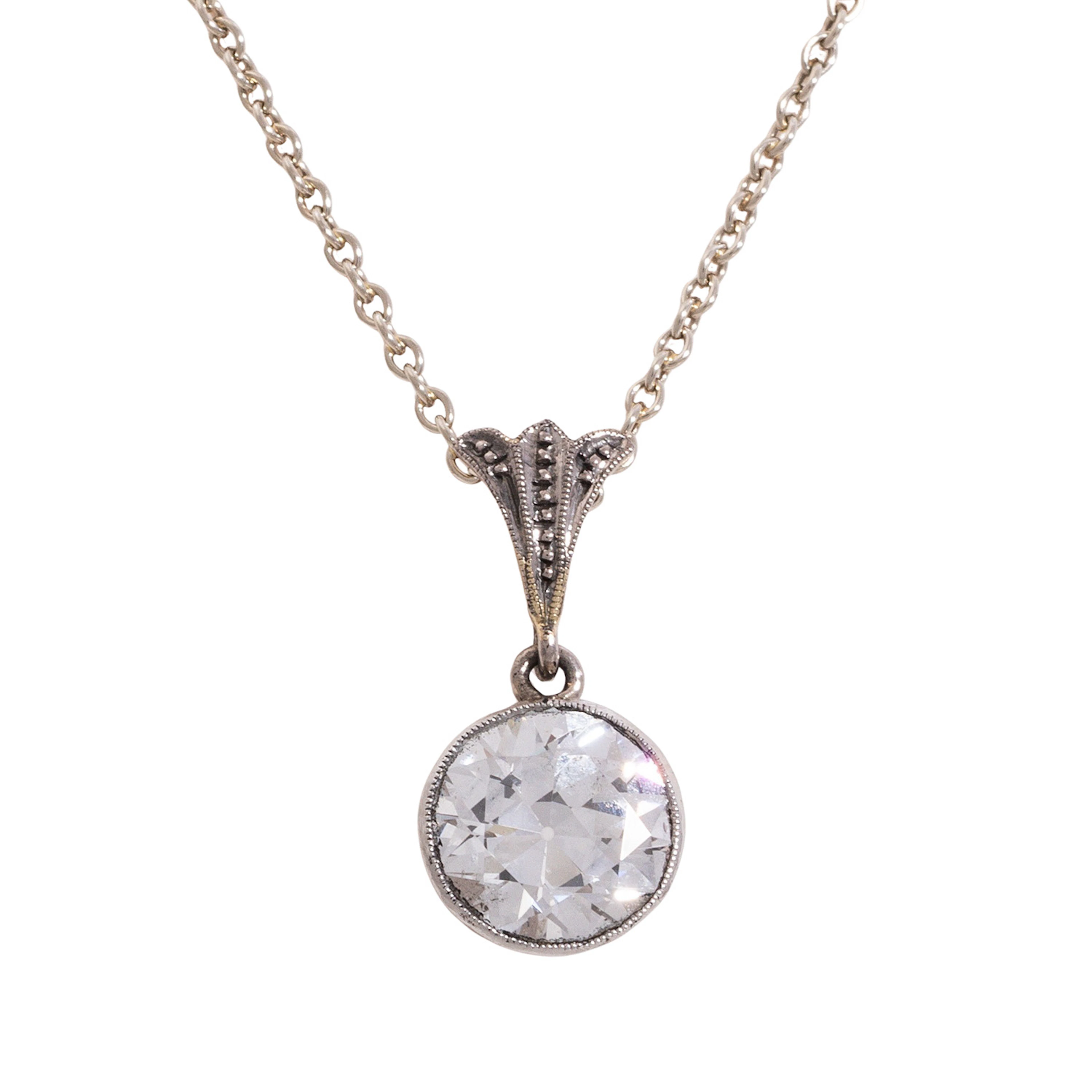 Solitär Anhänger mit Diamant von ca. 1,2 ct
