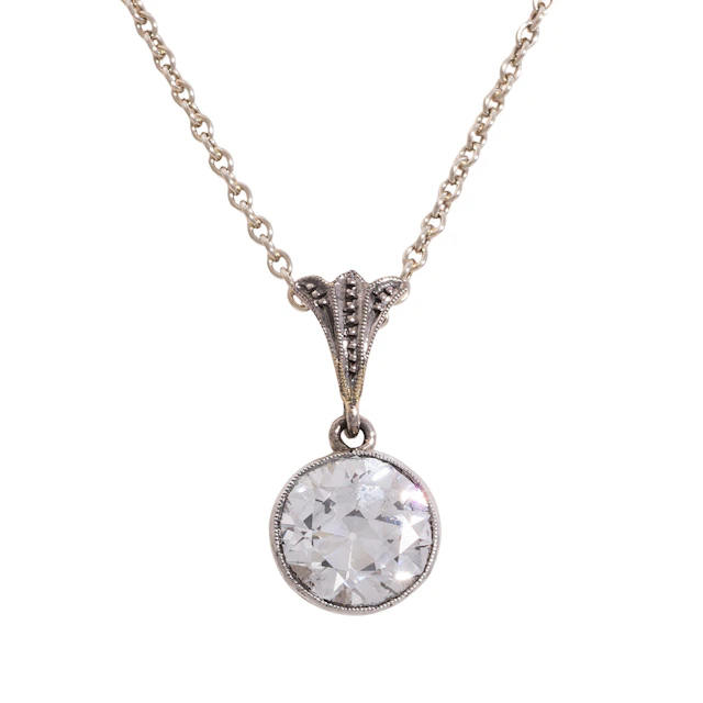 Solitär Anhänger mit Diamant von ca. 1,2 ct
