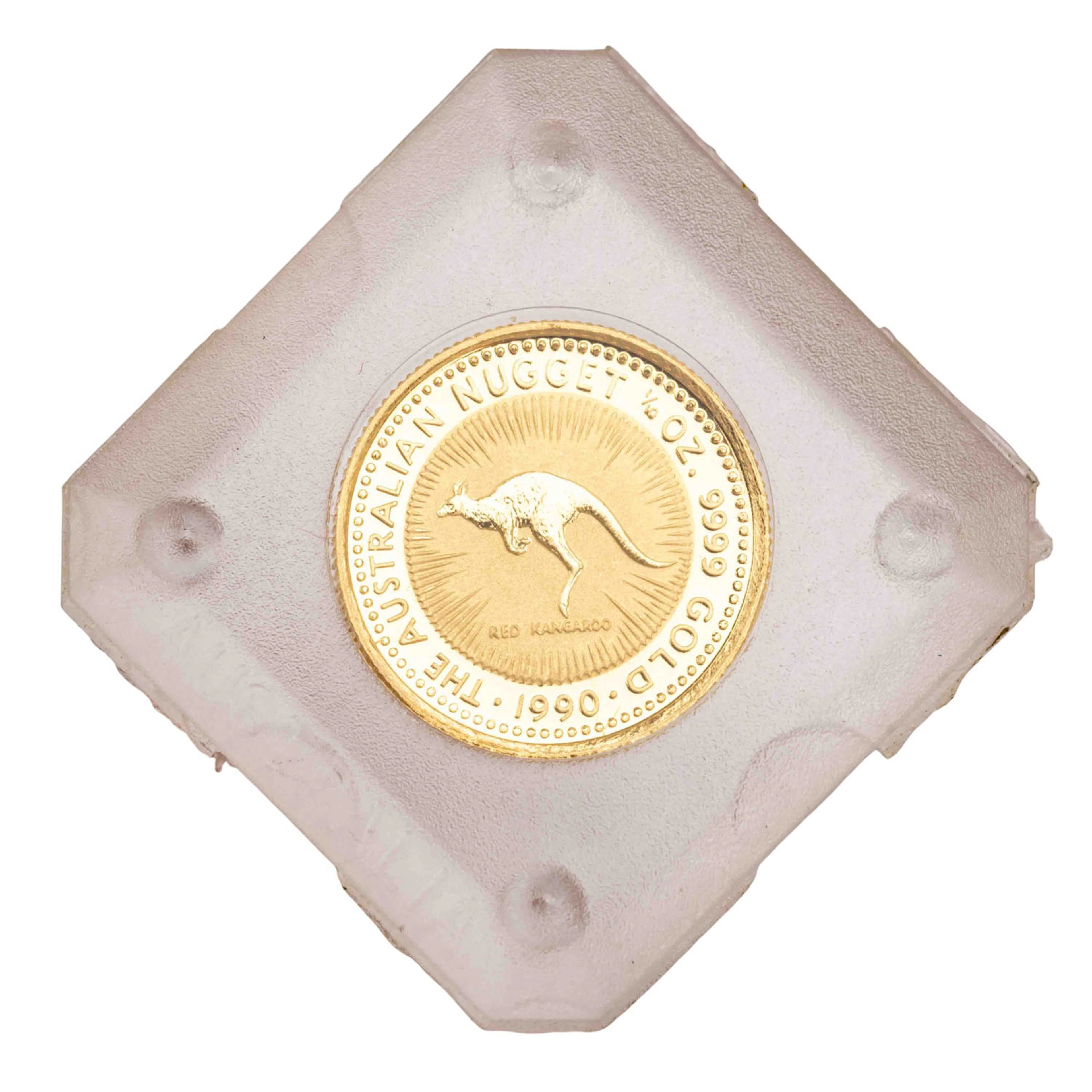 Australien/GOLD - 1/10 oz Australian Nugget 1990