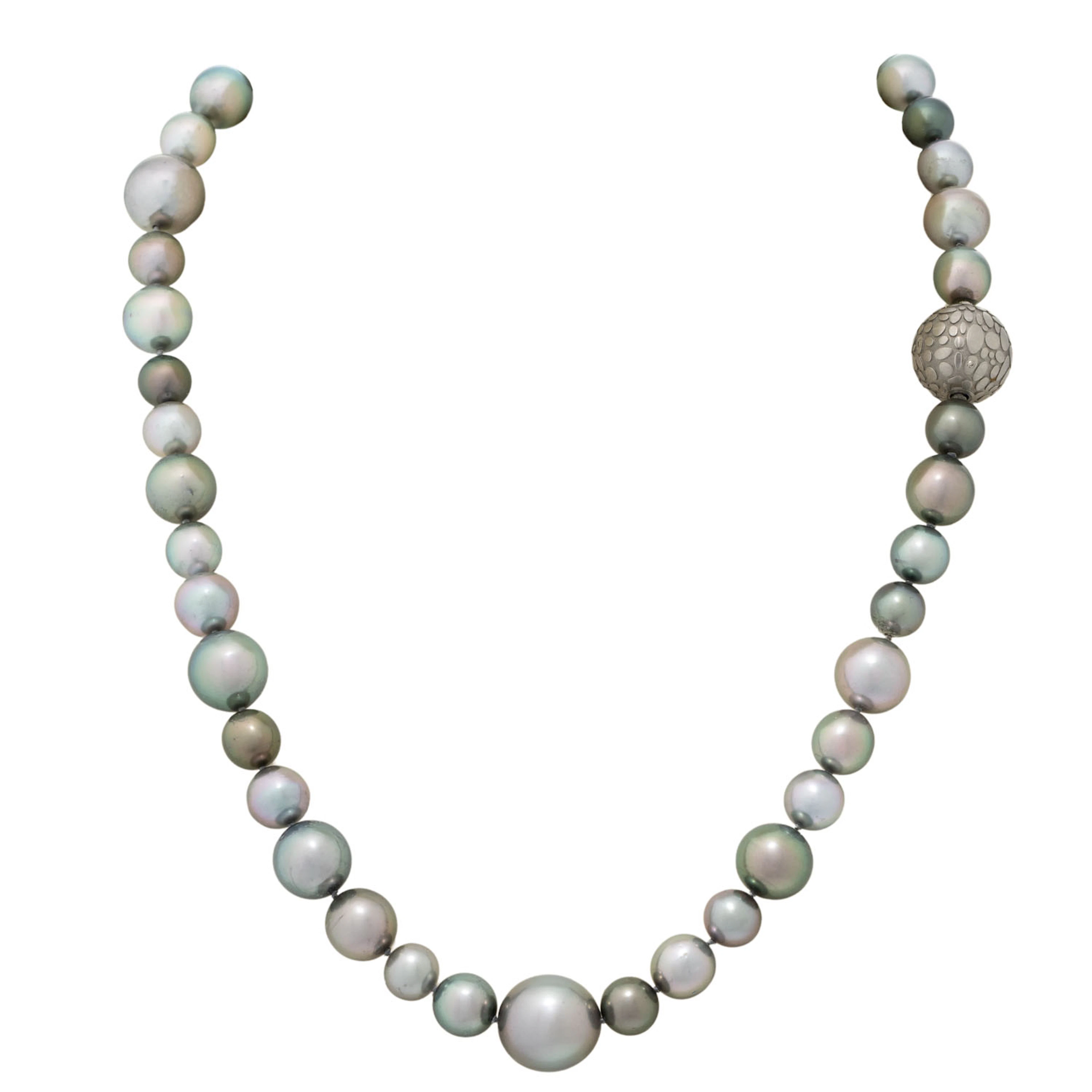 GELLNER Collier aus grauen Tahitiperlen
