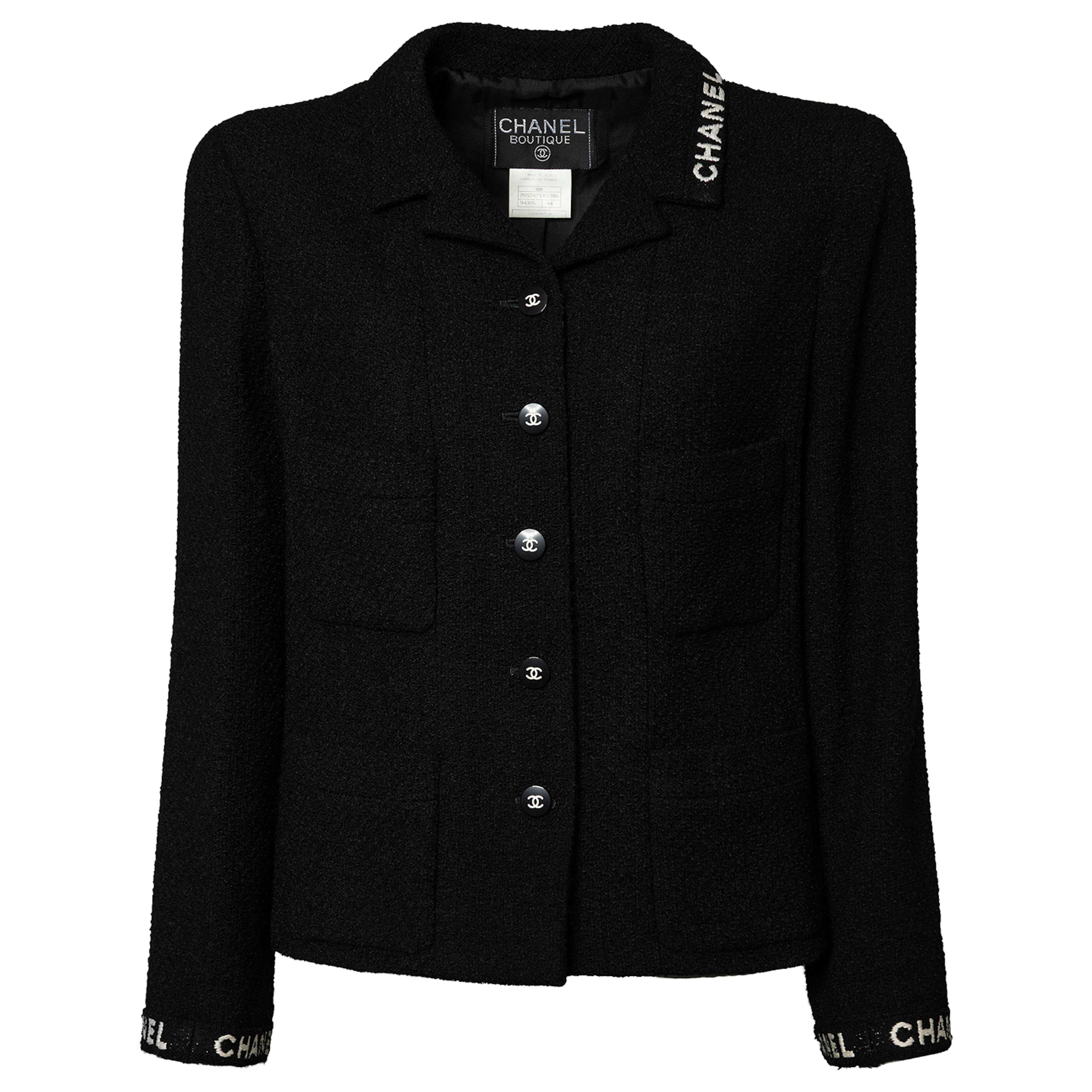 CHANEL BOUTIQUE VINTAGE Jacke, Gr. ca. 38, Koll.: A 1995.
