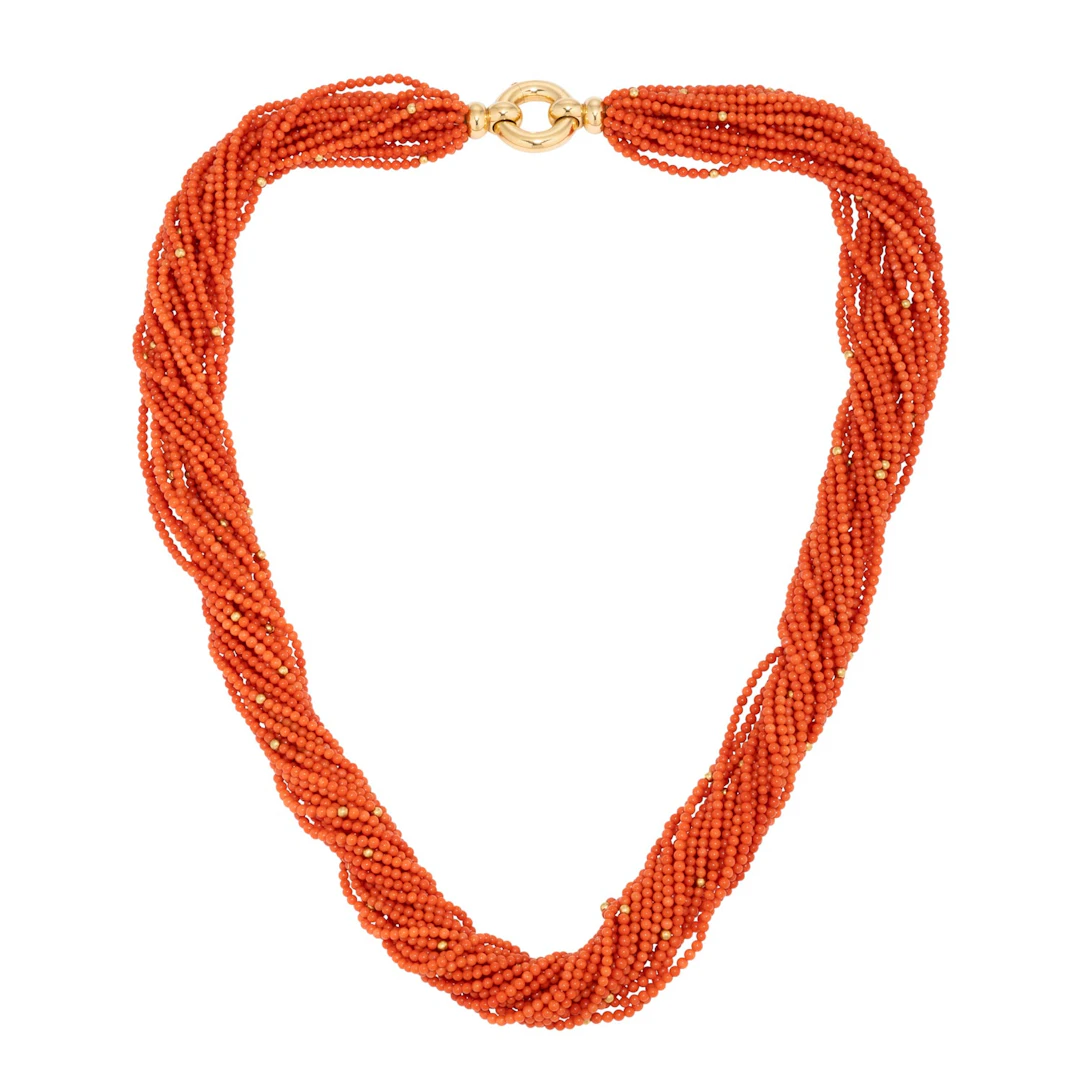 SCHUBART Prächtiges Korallencollier