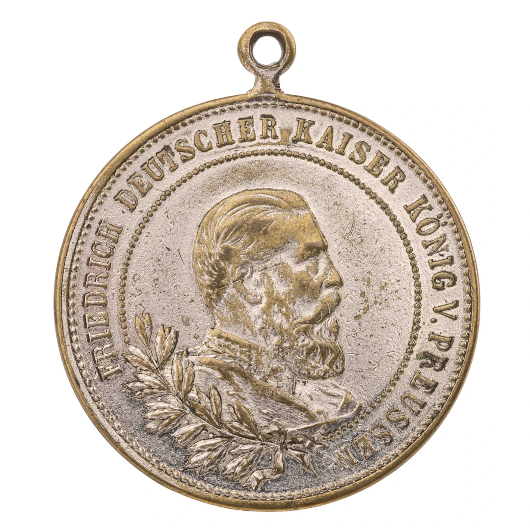 Preussen tragbare Medaille Friedrich III. & Wilhelm II.