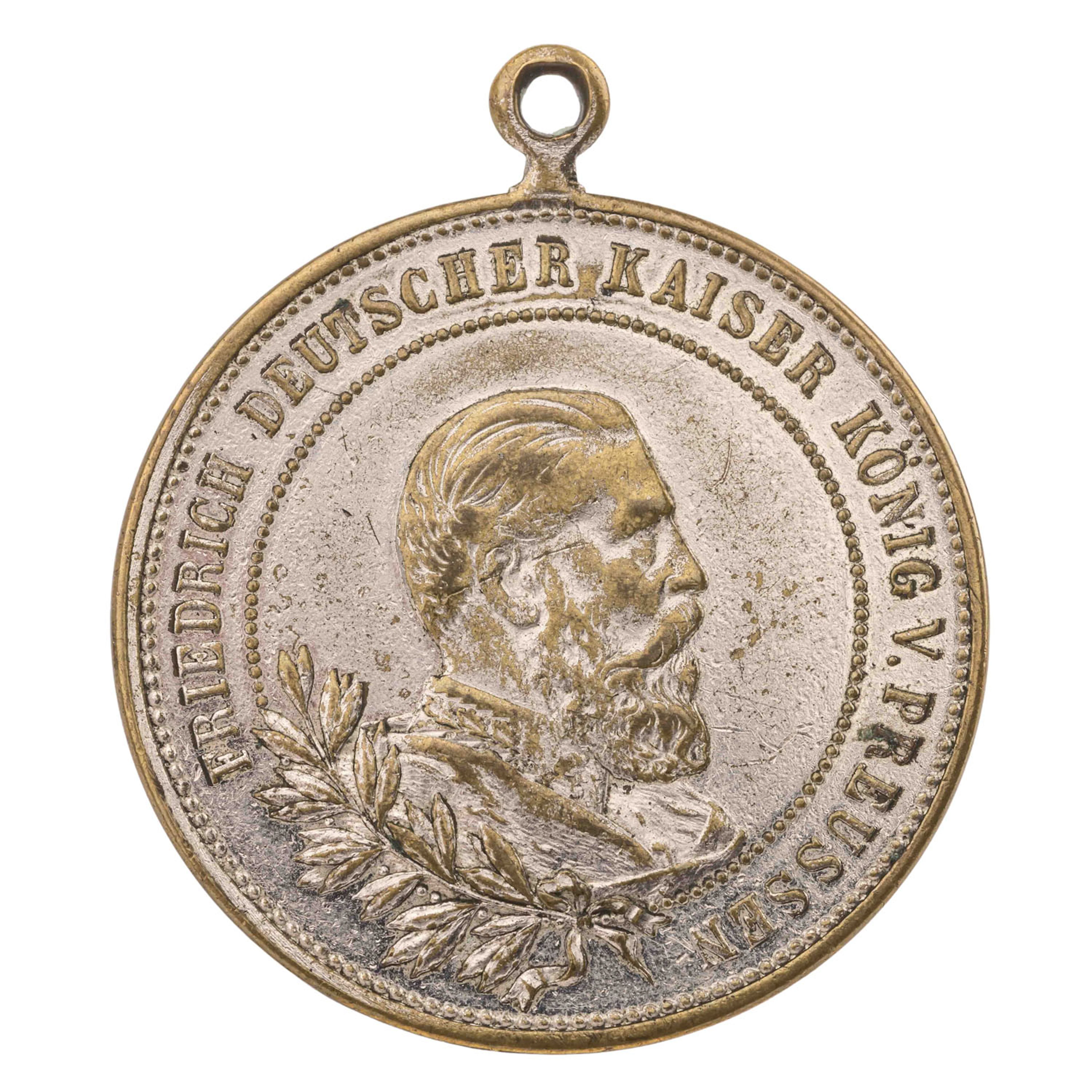 Preussen tragbare Medaille Friedrich III. & Wilhelm II.